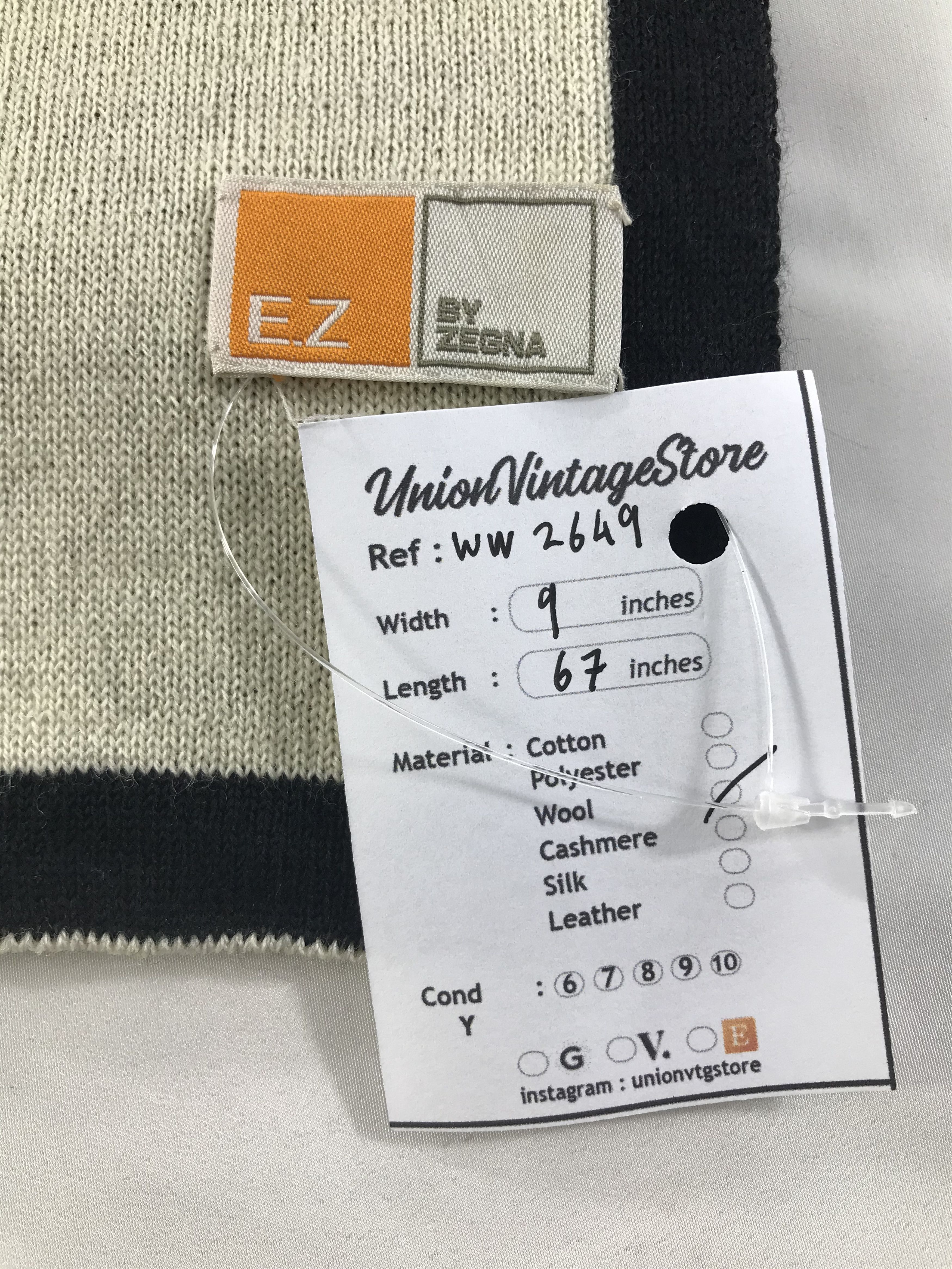 Ermenegildo Zegna × Vintage Zegna Scarf / Muffler / Neckwear - WW2649 Size ONE SIZE - 5 Thumbnail