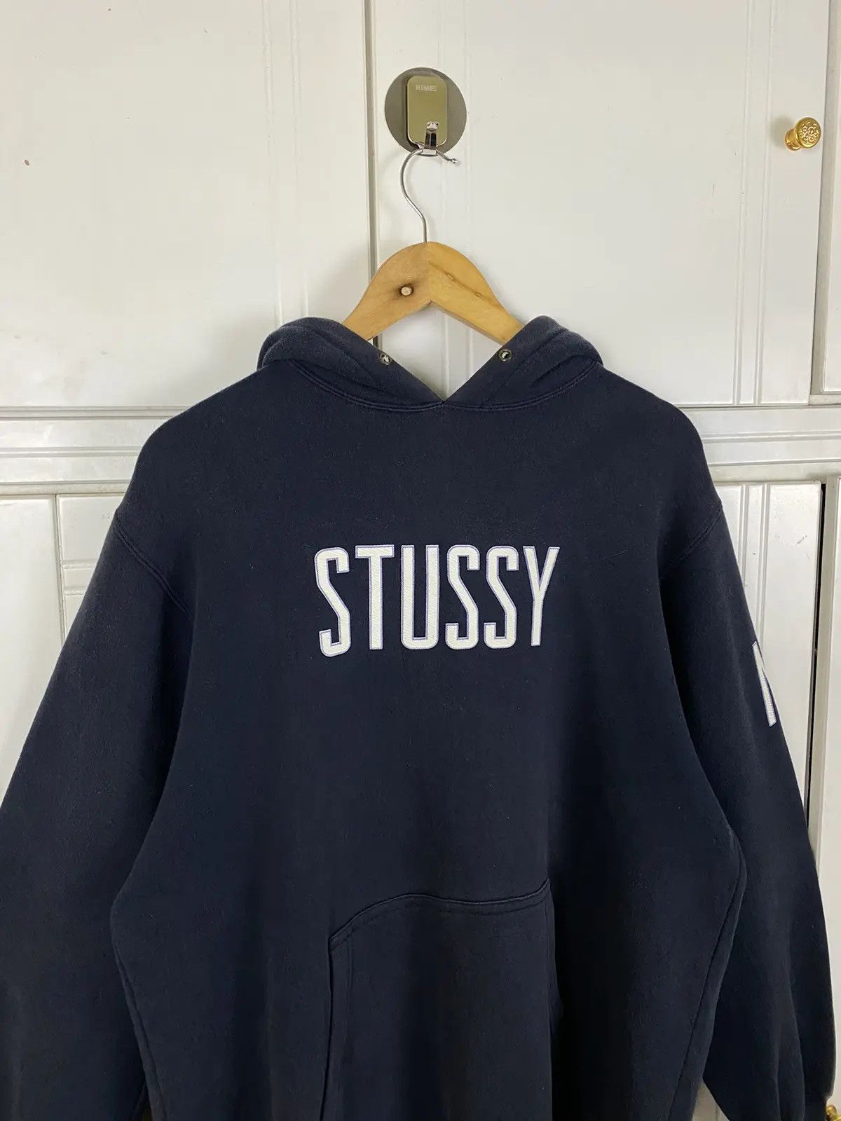 Streetwear Stussy Vintage Vintage Y2K Stussy Spellout Hoodie Grailed