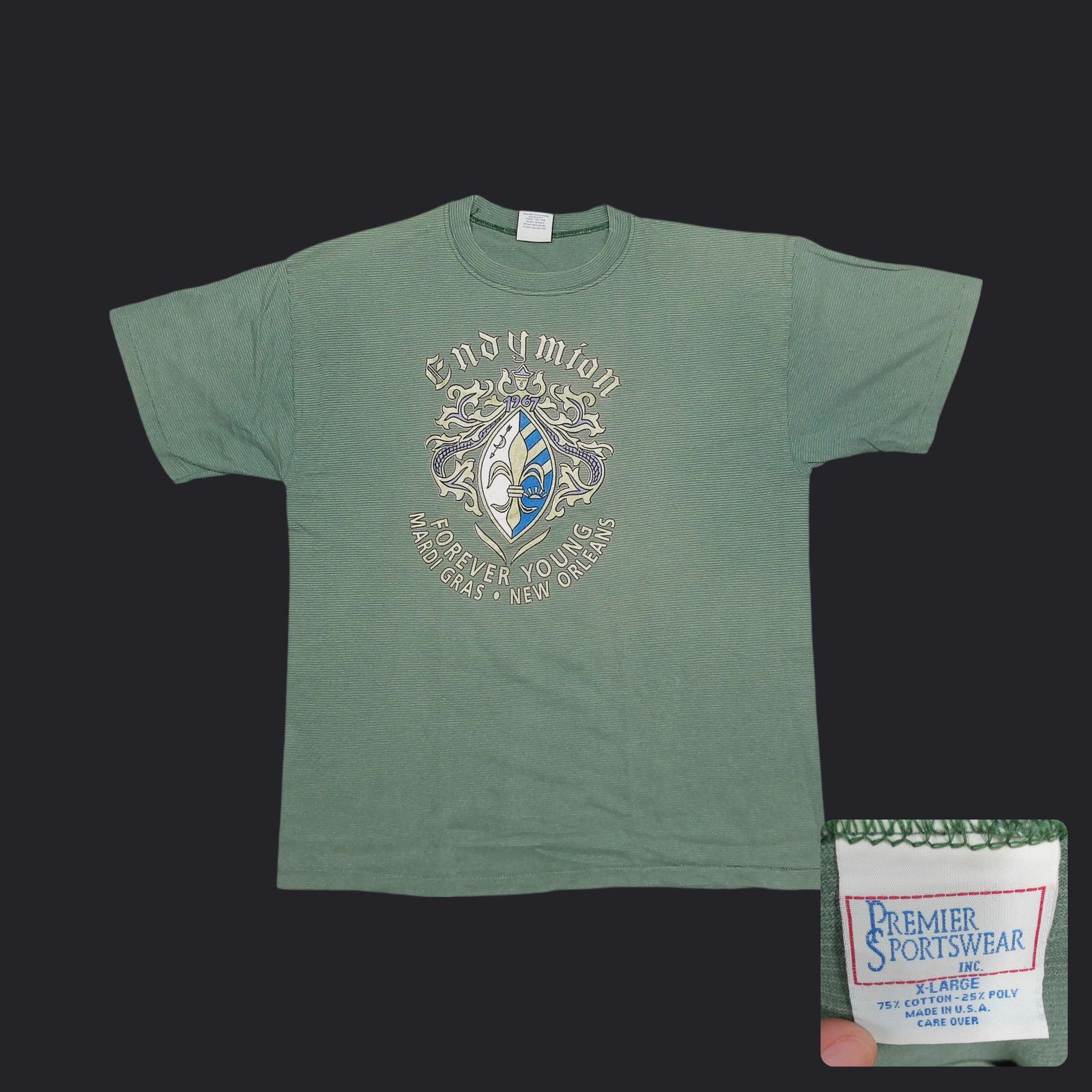 Vintage 90s Sun-Faded Krewe of Endymion Mardi Gras Single Stitch Tee Size US XL / EU 56 / 4 - 1 Thumbnail