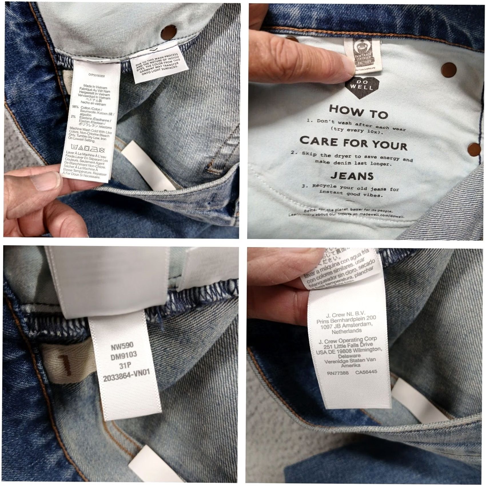 Madewell Madewell Jeans The Vintage Flare Jean Light Wash Petite 31P NW590 5-Pocket Denim Stretch Size 24" / US 00 / IT 34 - 4 Thumbnail
