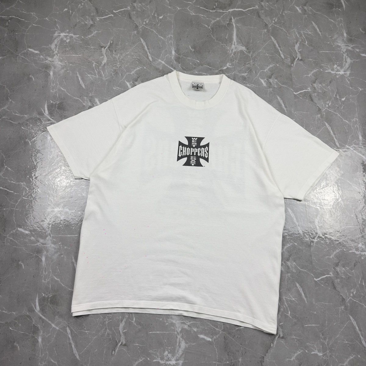 West Coast Choppers Rare! Vintage West Coast Choppers Big Logo White T-Shirt Size US XL / EU 56 / 4 - 3 Thumbnail