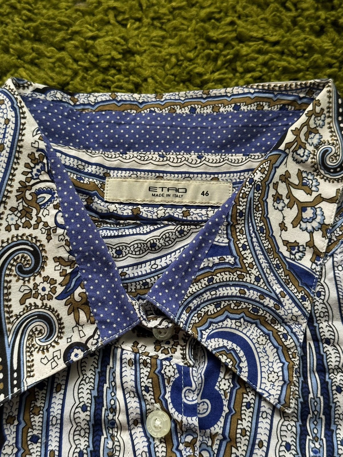 Designer × Etro Etro avant garde iconic graphic buttons up shirt blouse Size L / US 10 / IT 46 - 3 Thumbnail