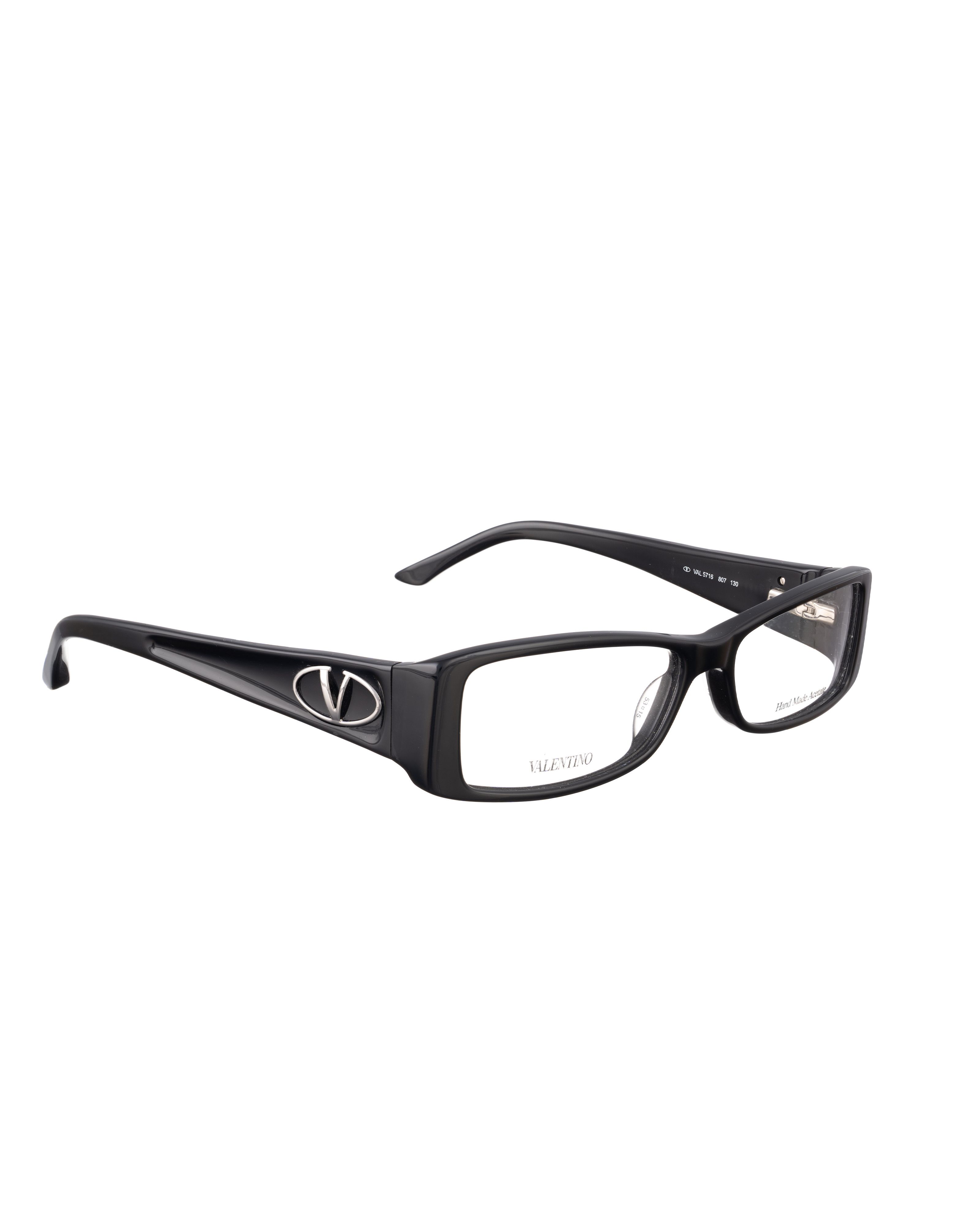 Valentino Valentino 00s Plastic Black Glasses with Big Logo Size ONE SIZE - 1 Thumbnail