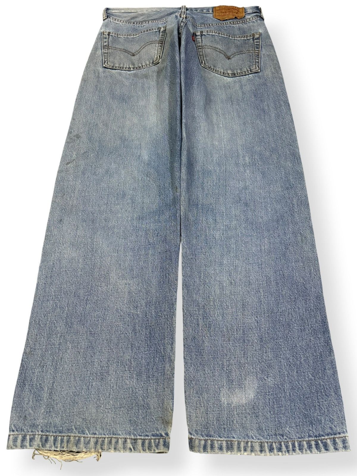 Levi's Vintage 90s Levis 502 Big E Selvedge Distressed Grunge Jeans Size US 30 / EU 46 - 3 Thumbnail