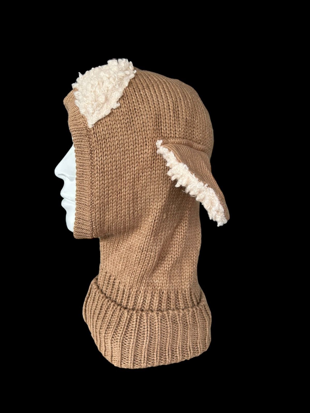 Japanese Brand × Kapital × Vintage Balaclava Masked Bunny Devil Beanie Hats knitt Rare Size ONE SIZE - 4 Thumbnail