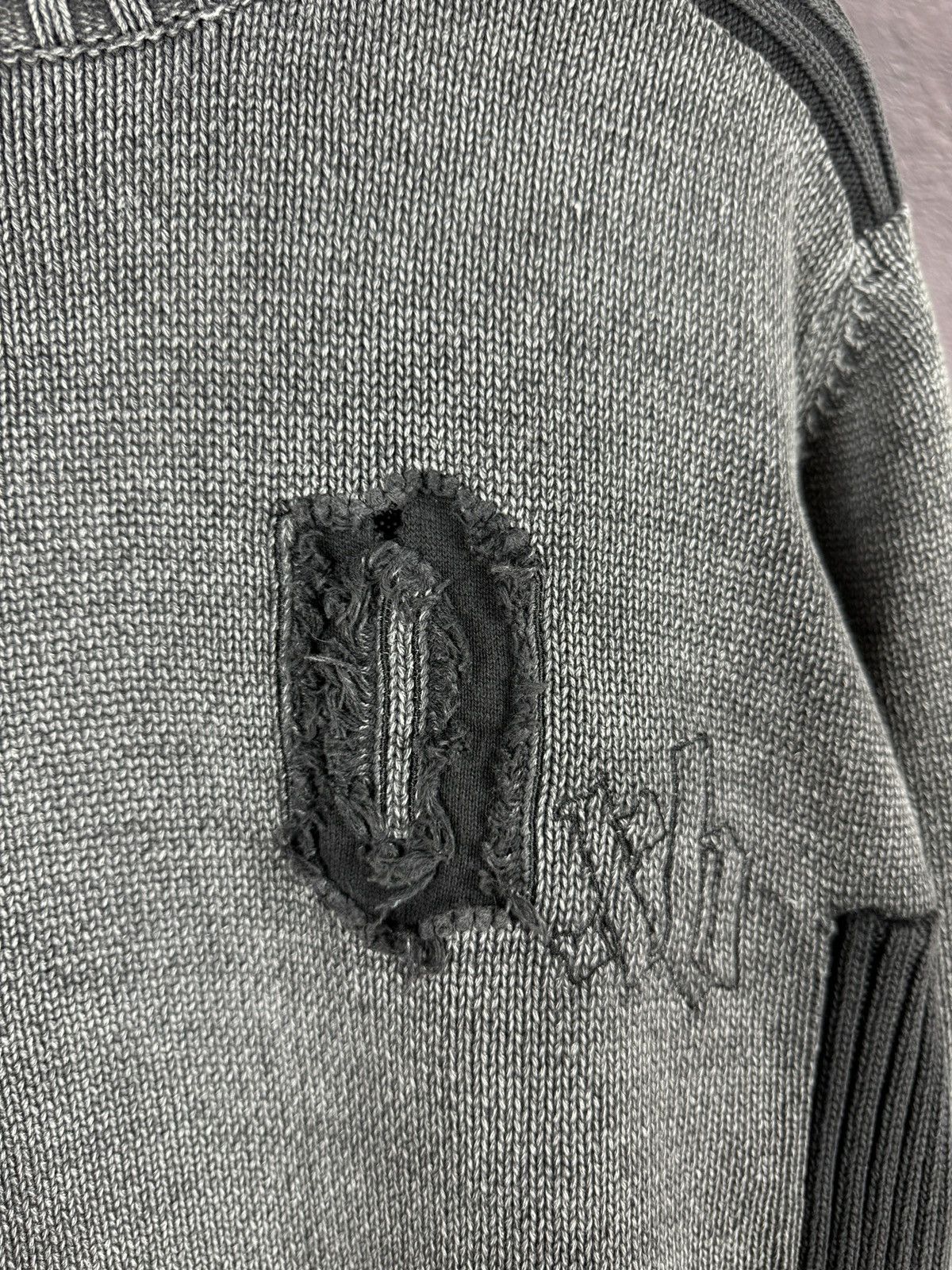 Oxbow Oxbow vintage slim fit grey sweater big logo Size US XL / EU 56 / 4 - 8 Thumbnail