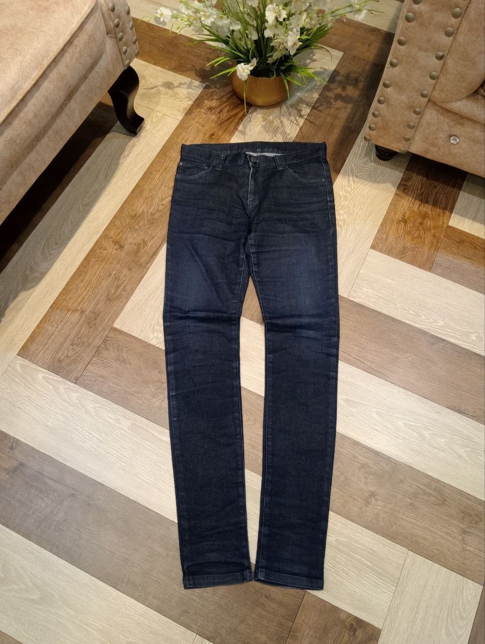 Tornado Mart TORNADO MART JAPAN BLUE SKINNY STRETCH JEANS Size US 31 - 1 Thumbnail