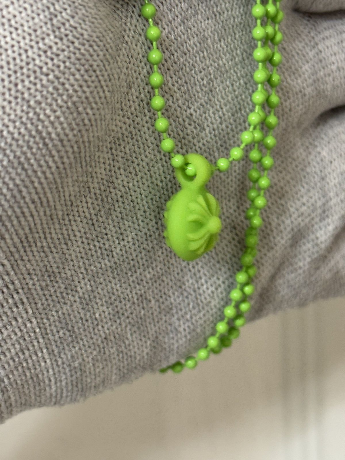 Chrome Hearts Chrome Hearts Silichrome Crossball Charm Green Size ONE SIZE - 3 Thumbnail