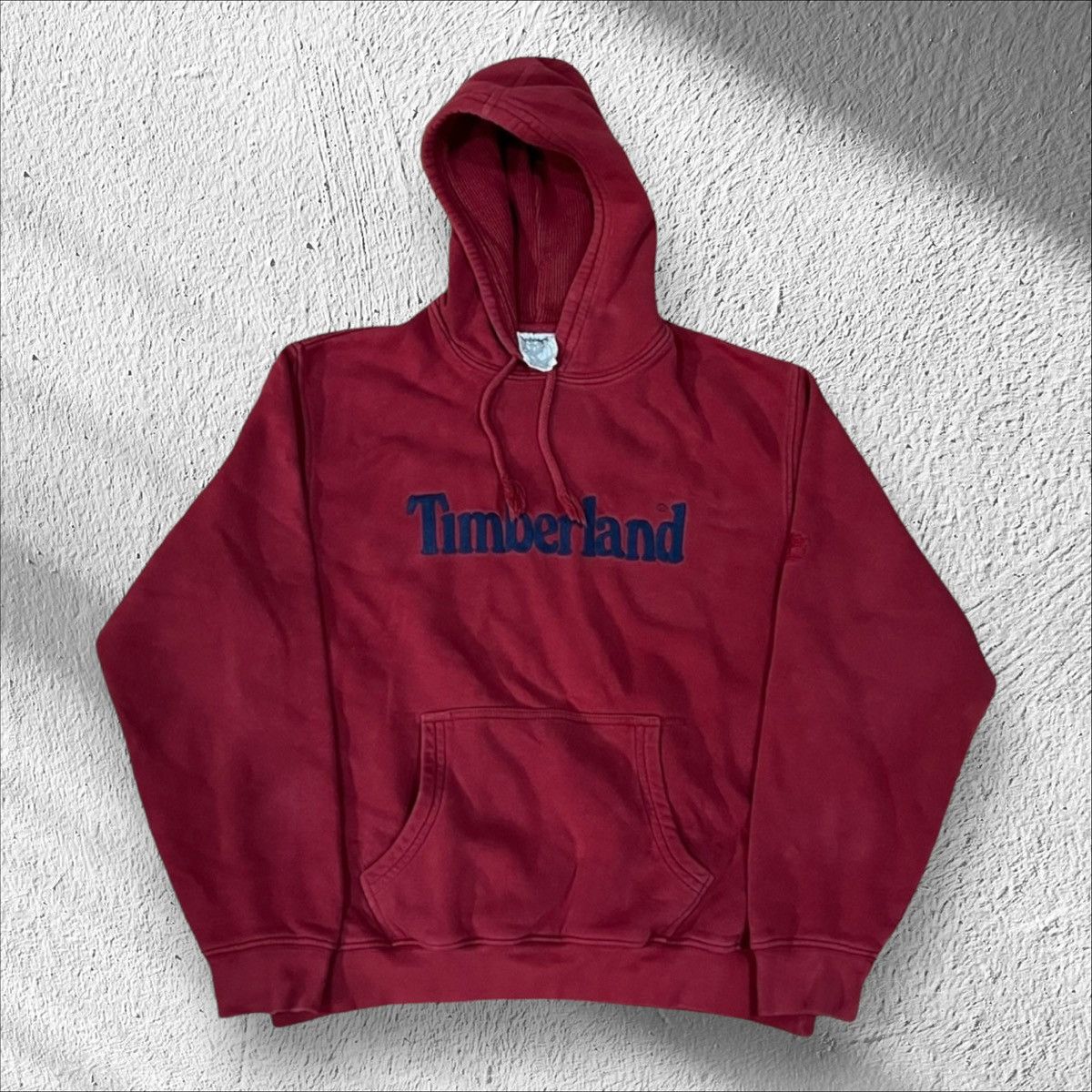 Timberland × Vintage Vintage Timberland Embroidered Classic Spellout Hoodie Size US XL / EU 56 / 4 - 1 Thumbnail