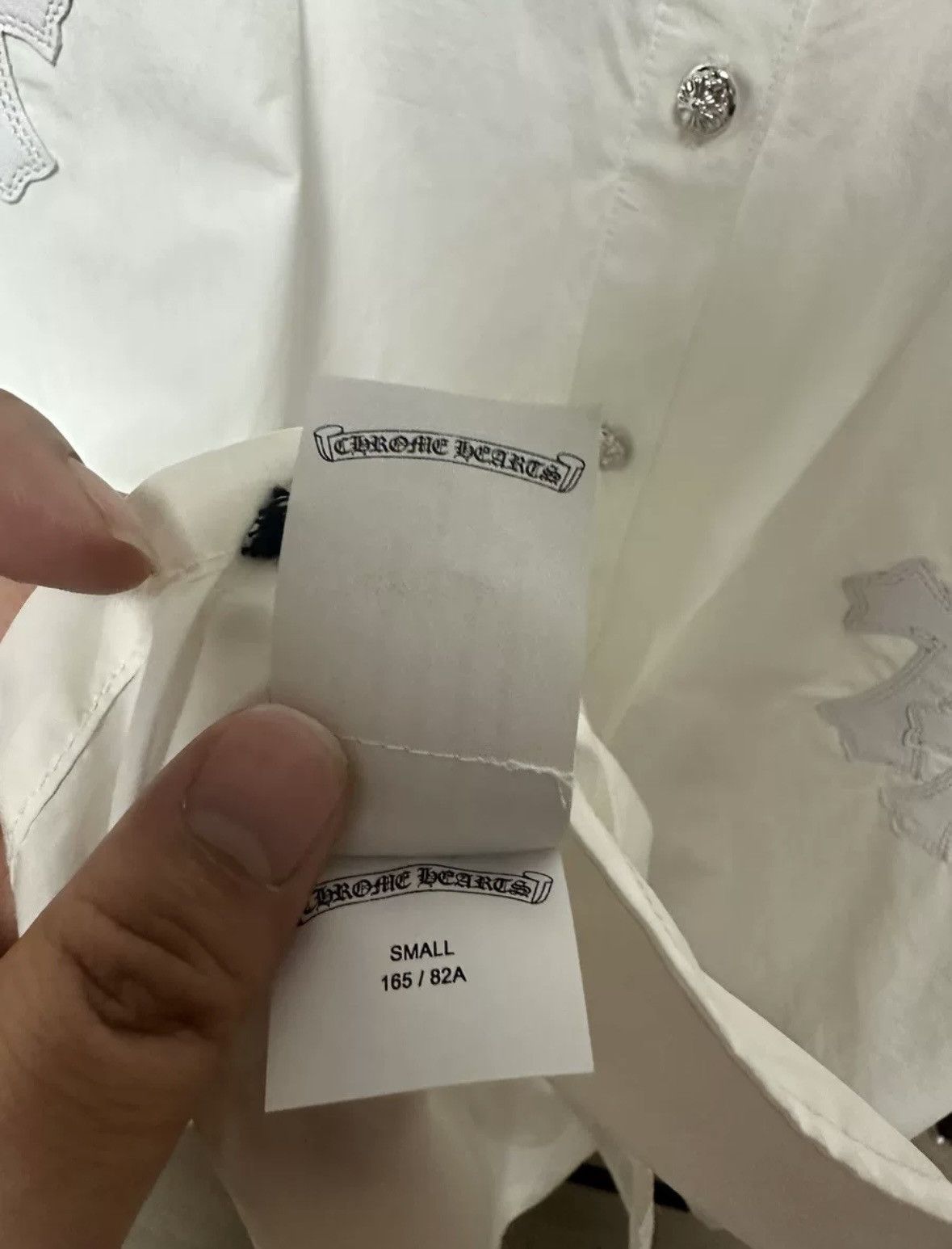 Chrome Hearts Chrome hearts white shirt Size US S / EU 44-46 / 1 - 9 Thumbnail