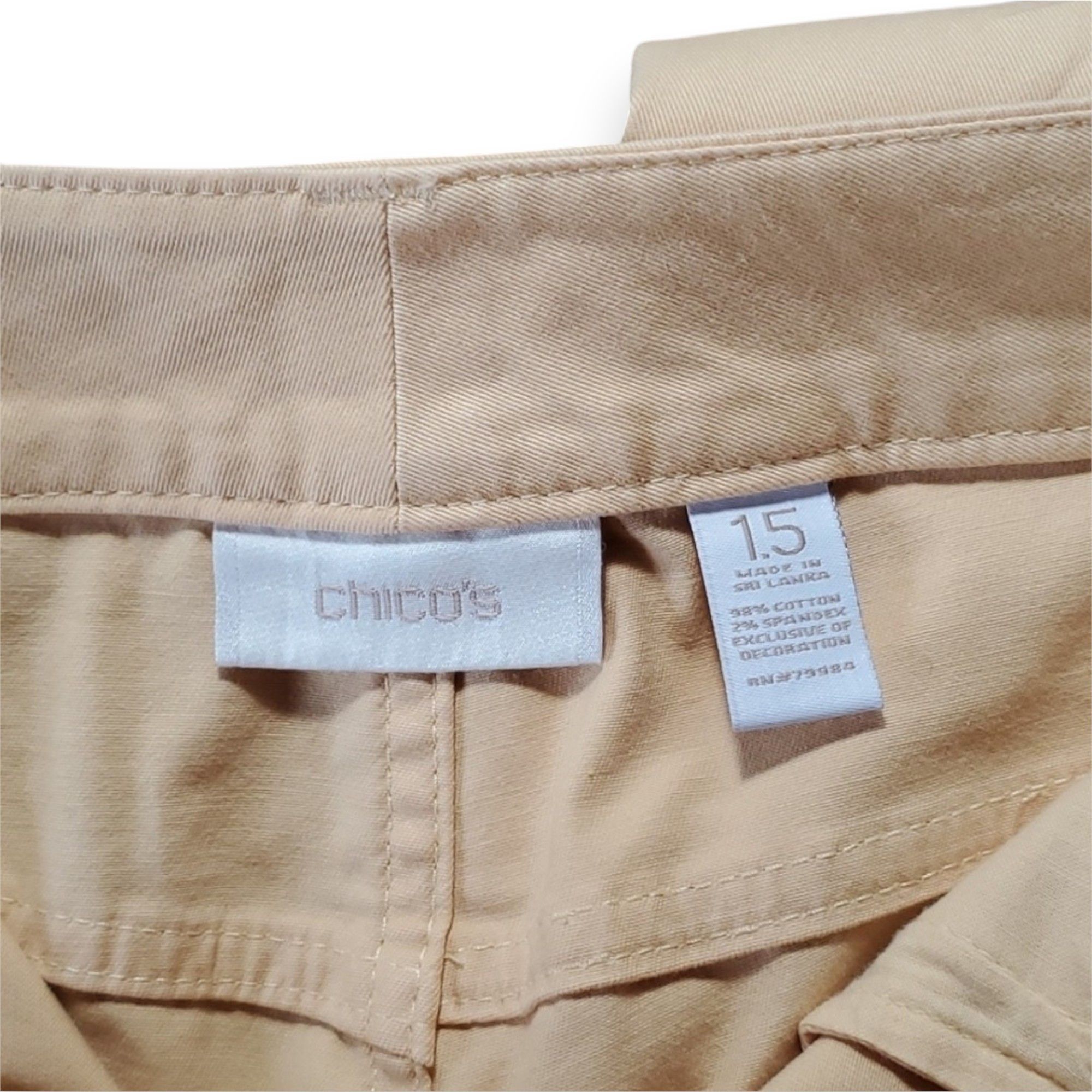 Chicos Chico's Sze 1.5/10 Platinum Jeans Chino Y2K Stretch Denim Size 32" / US 10 / IT 46 - 8 Thumbnail