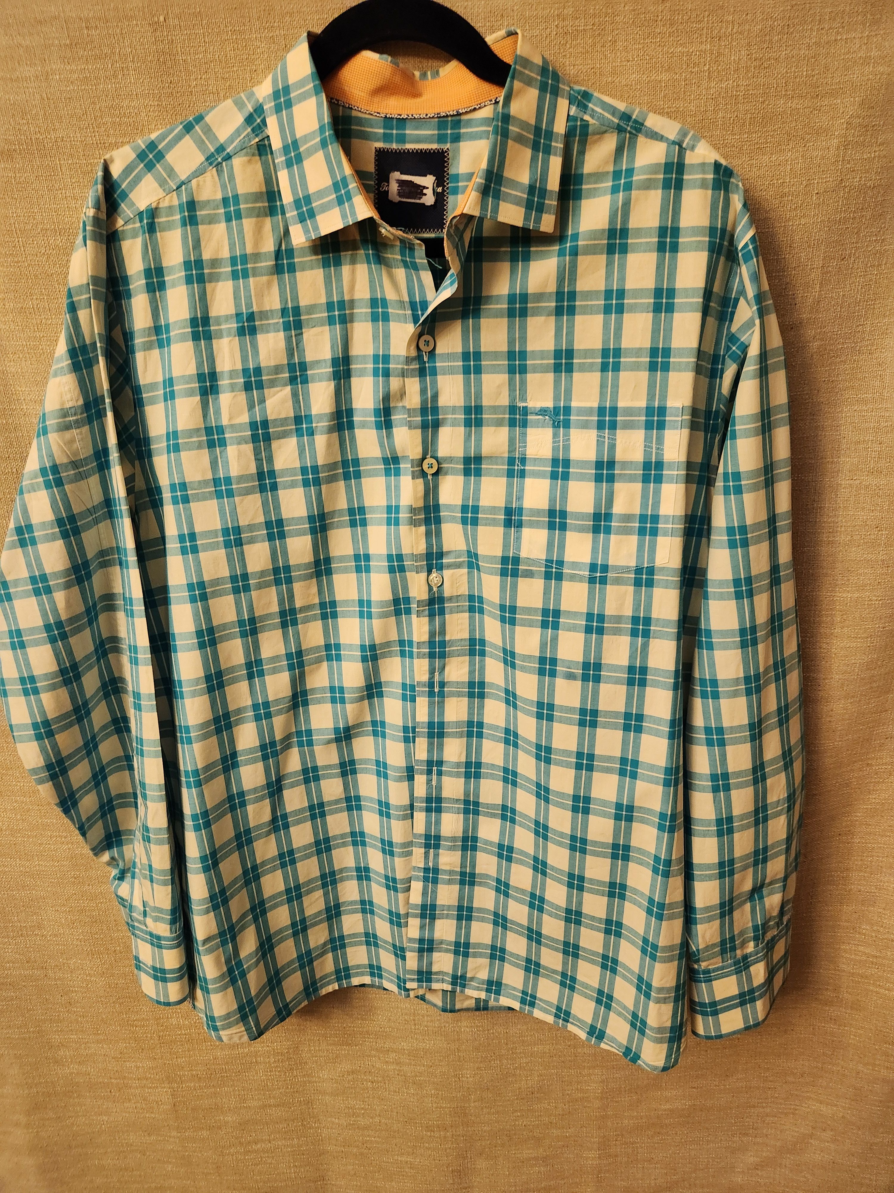 Tommy Bahama 100% Cotton Plaid Long Sleeve Shirt Size US L / EU 52-54 / 3 - 1 Thumbnail