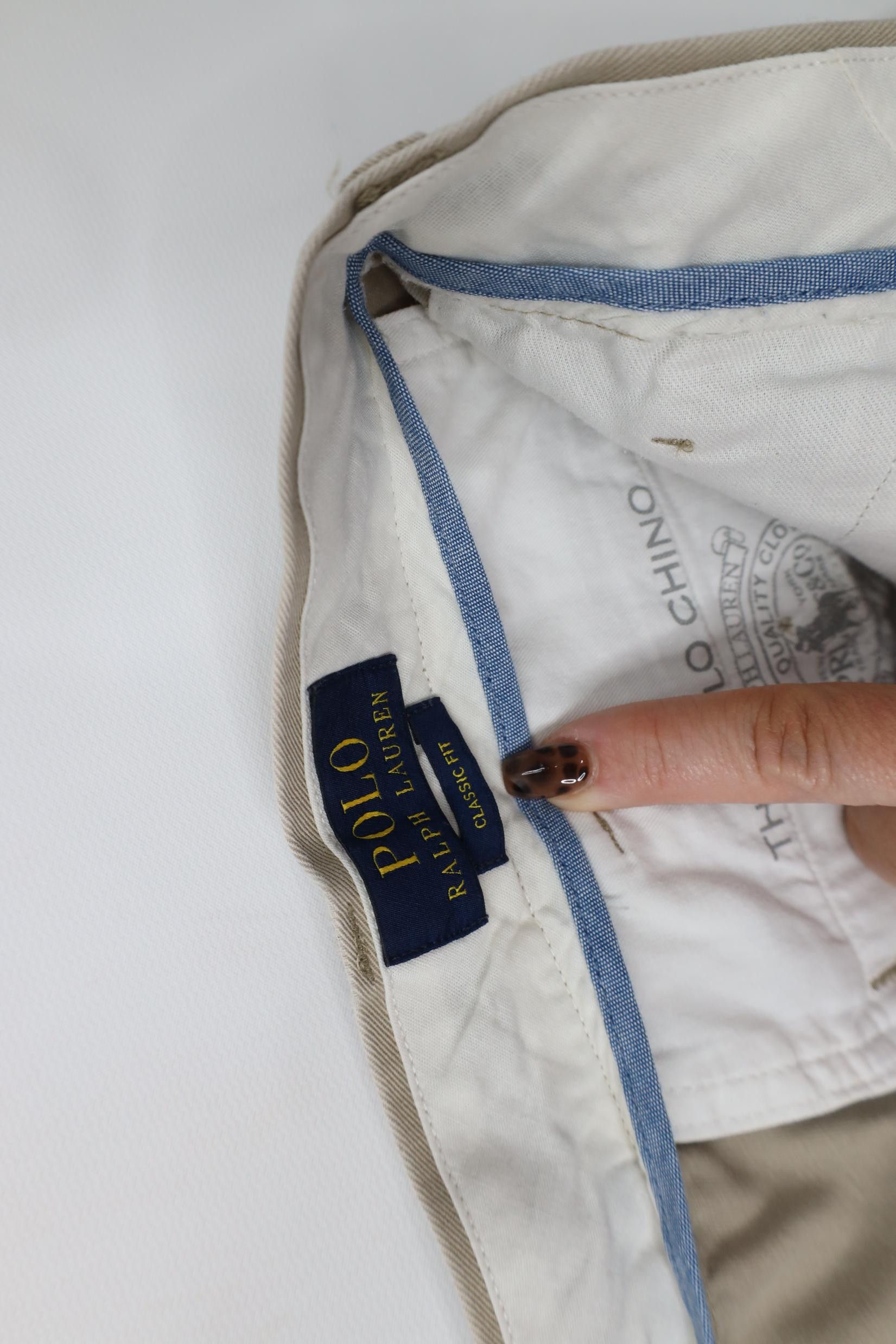 Polo Ralph Lauren Vintage Y2K Ralph Lauren Wide Leg Chino Pants Cotton Beige Size US 40 / EU 56 - 7 Thumbnail