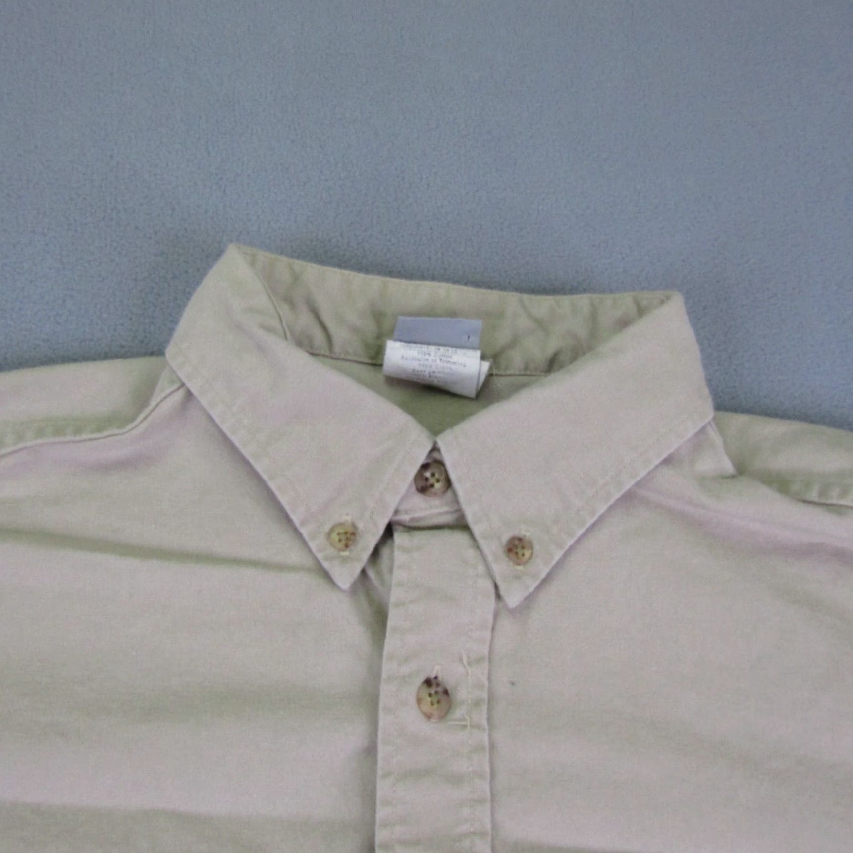 Carhartt VINTAGE Carhartt Shirt Mens Large Tall Casual Workwear Long Sleeve Khaki Cotton Size US L / EU 52-54 / 3 - 2 Thumbnail
