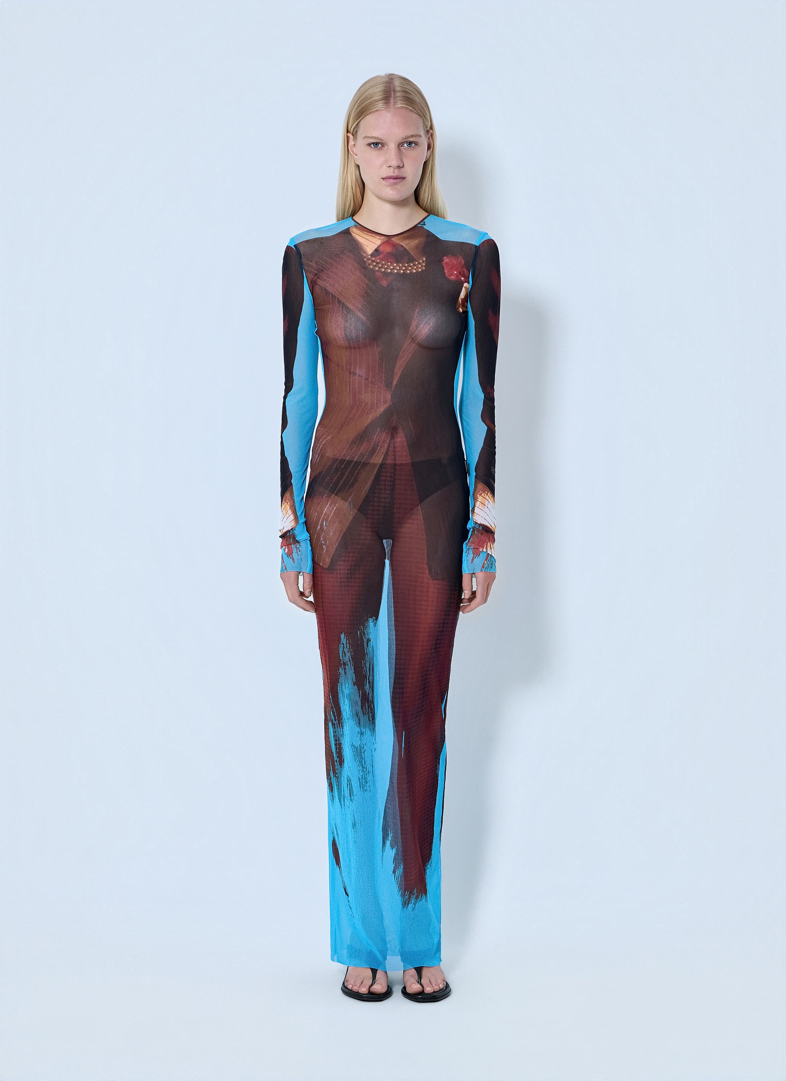 Jean Paul Gaultier Re-Edition La Robe Tennis Costume Long Dress Size XS / US 0-2 / IT 36-38 - 1 Thumbnail