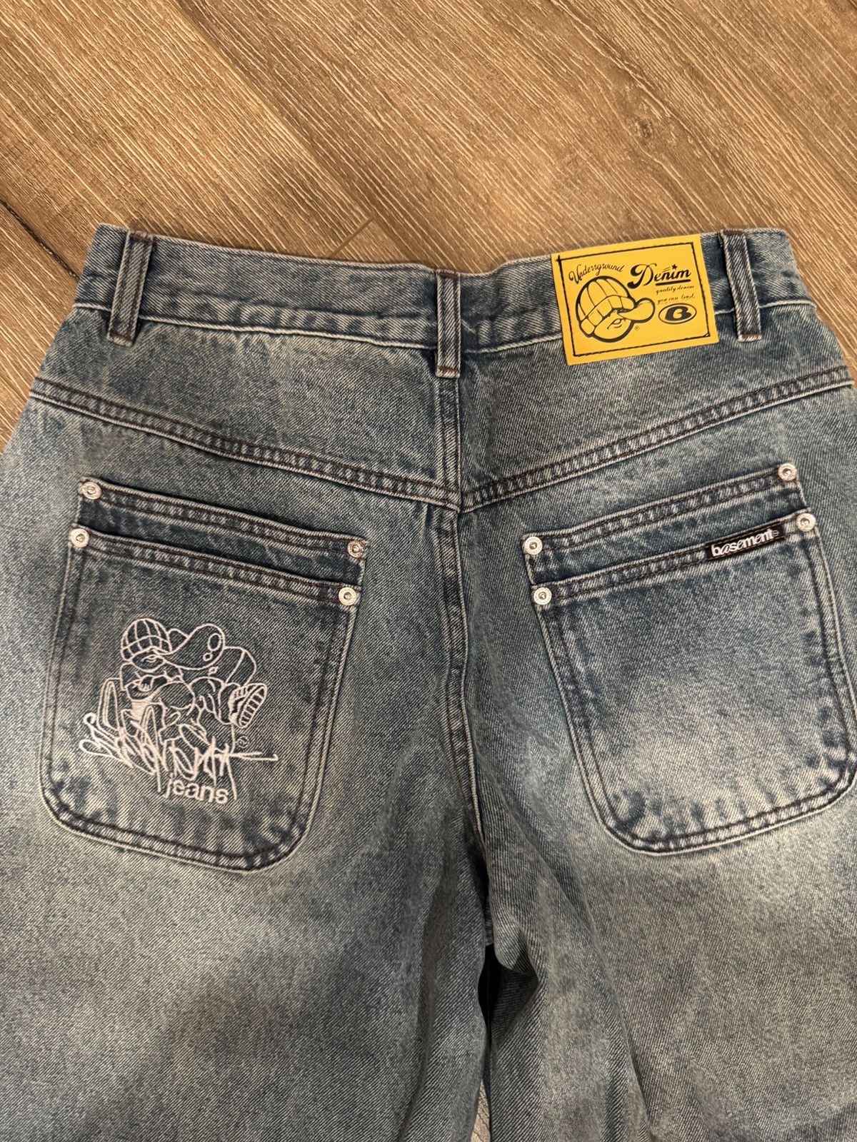 Japanese Brand × Vintage Basement La X Sleepers Denim Jeans Size US 31 - 7 Thumbnail