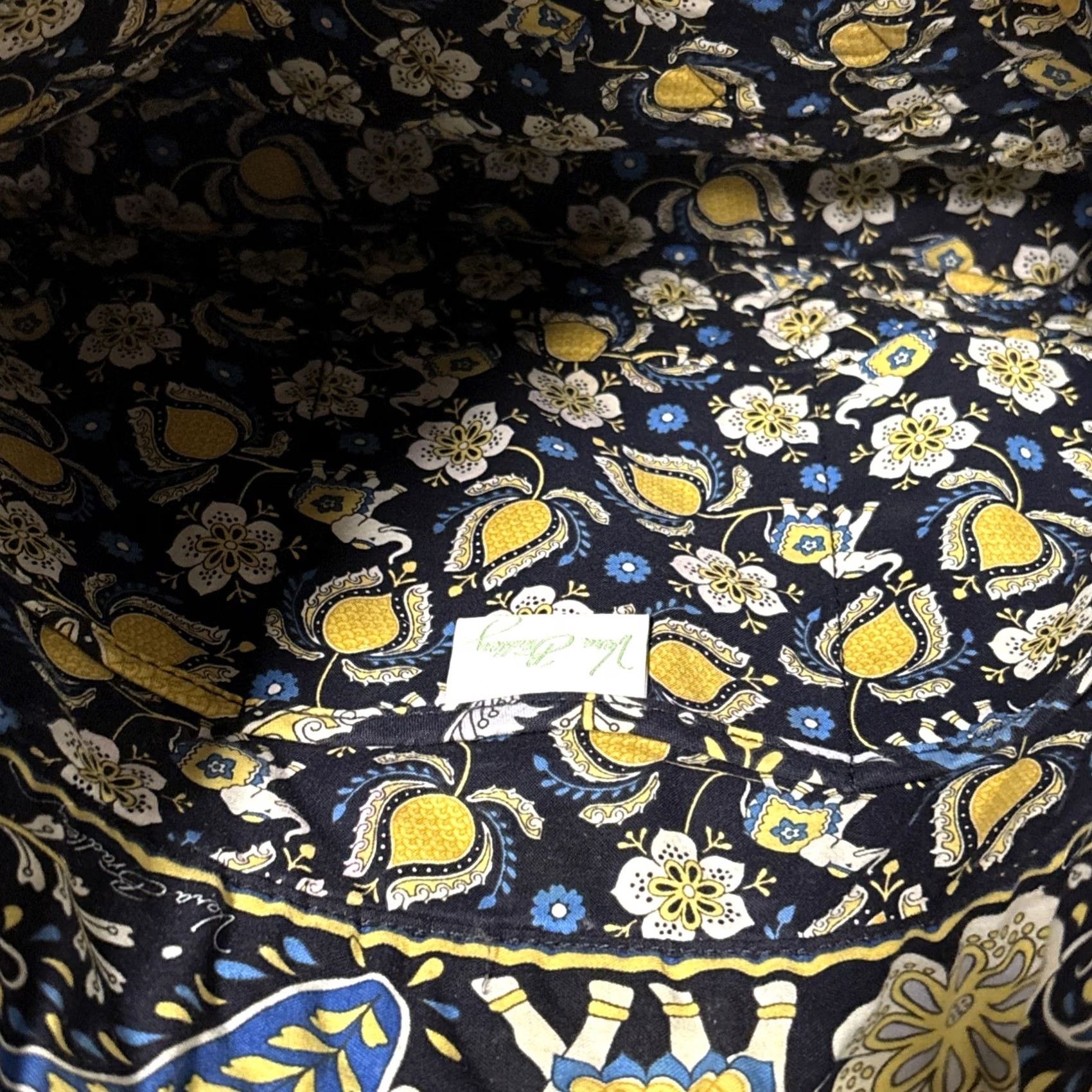 Vera Bradley VERA BRADLEY Ellie BLUE PRINT QUILTED HANDBAG TOGGLE TOP TOTE PURSE 3 Pocket Tote Womens Large Multicolor Size L / US 10 / IT 46 - 6 Thumbnail