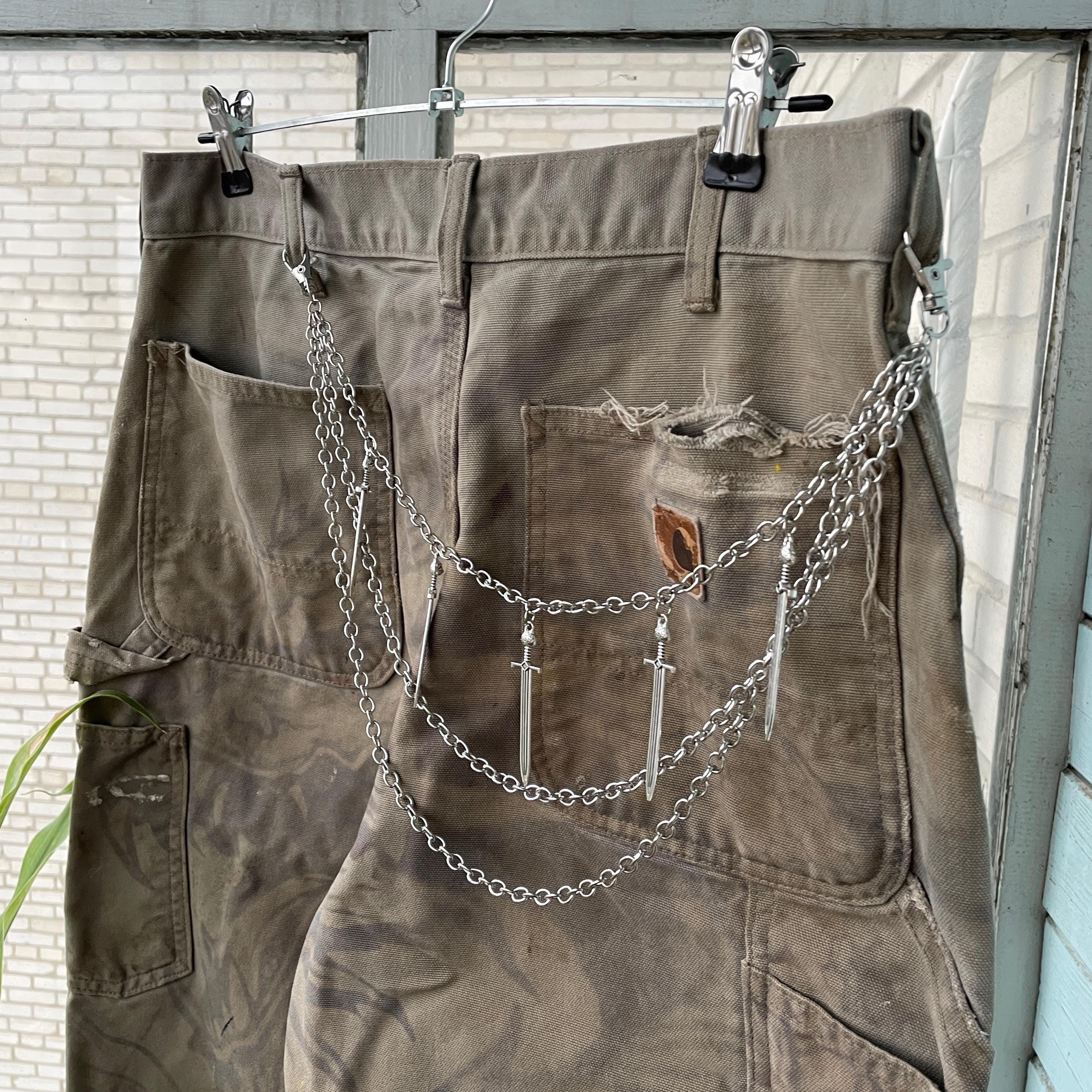 Other Y2K Jewelry Pants Grunge Punk Goth Layered Wallet Belt Size ONE SIZE - 2 Thumbnail