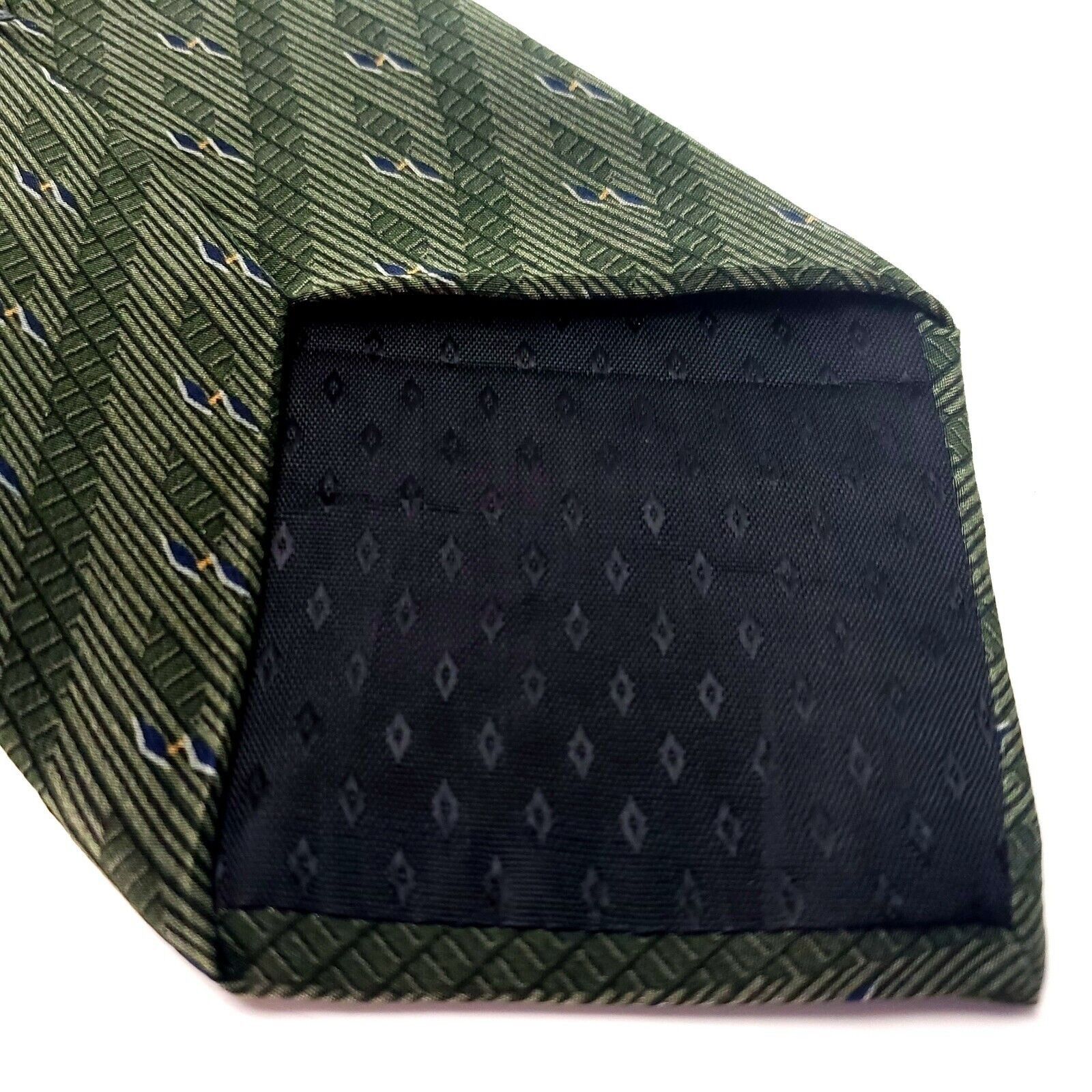 Bill Blass Bill Blass Black Label Silk Tie Green Short Print Size ONE SIZE - 4 Thumbnail