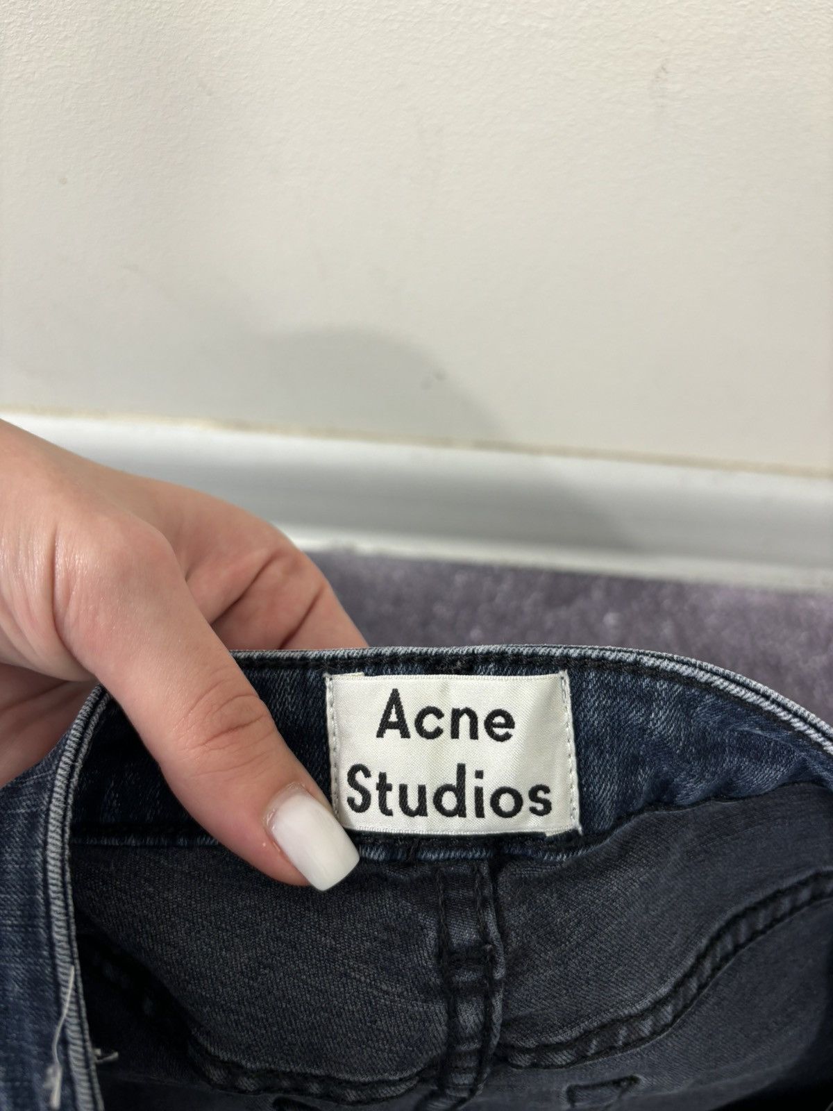 Acne Studios Acne Studios Women’s Skin 5 Deep Navy Blue Denim Jeans Size 28" / US 6 / IT 42 - 9 Thumbnail