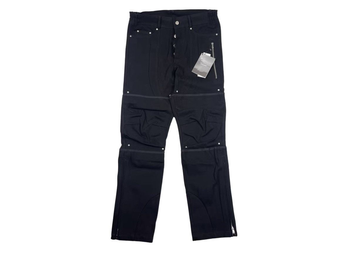 By Far Black Casual Pants with Zip Details - Size 32 Size US 32 / EU 48 - 1 Thumbnail