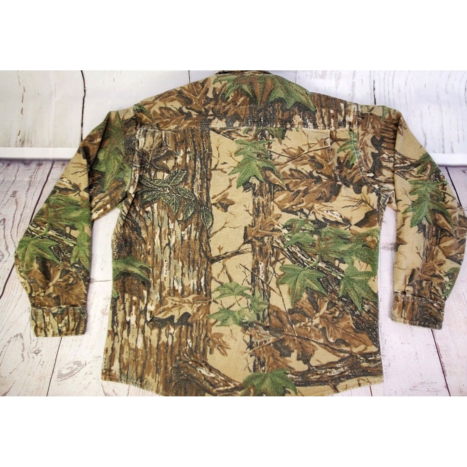 Realtree VINTAGE Rattler's Brand Real Tree Camo Flannel Shirt Mens Sz Lrg Size US XL / EU 56 / 4 - 7 Thumbnail