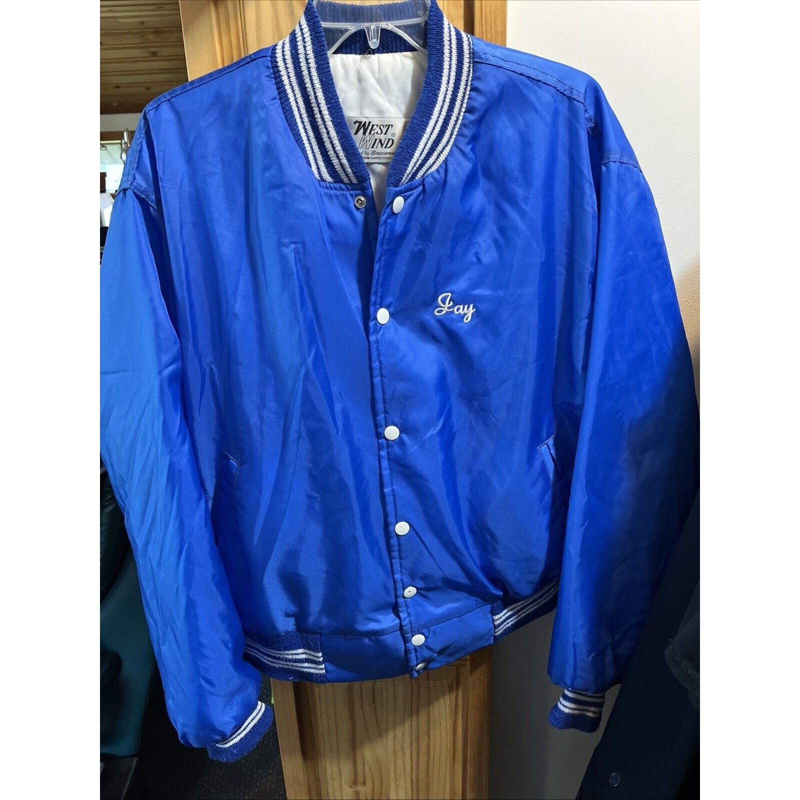 Other VTG Varsity Jacket West Wind Jay Jacobs Mens L Blue USA Made Size US L / EU 52-54 / 3 - 14 Thumbnail