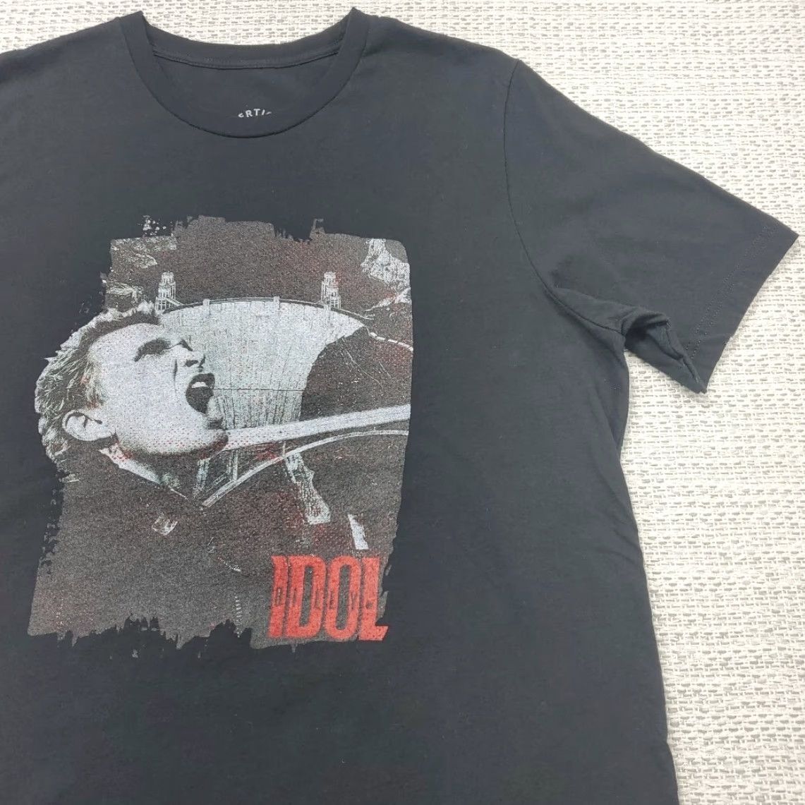 Vintage VINTAGE Billy Idol Shirt Men XL Short Sleeve Hoover Dam Vertigo Vault Merch RARE Graphic Tee Shirt Black Cotton 2020s Mens Size US XL / EU 56 / 4 - 2 Thumbnail