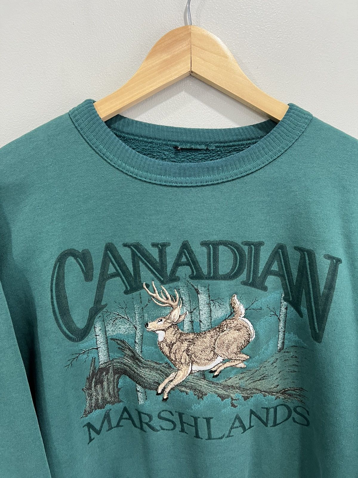 Vintage Vintage Canadian Marshlands Sweater Deer forest green Size US S / EU 44-46 / 1 - 2 Thumbnail