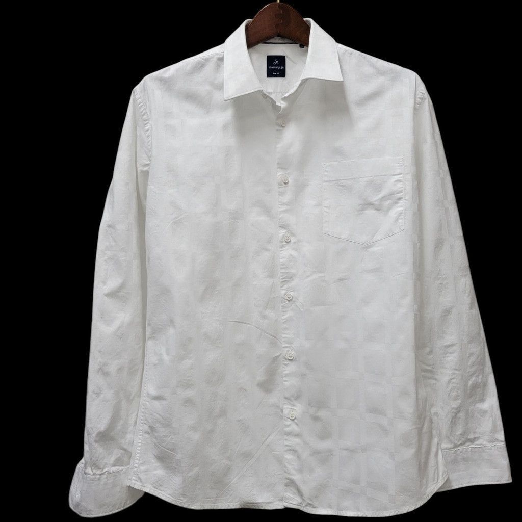 Other John Miller Men's Slim-Fit 100% Premium Cotton Long-Sleeves Size US S / EU 44-46 / 1 - 4 Thumbnail