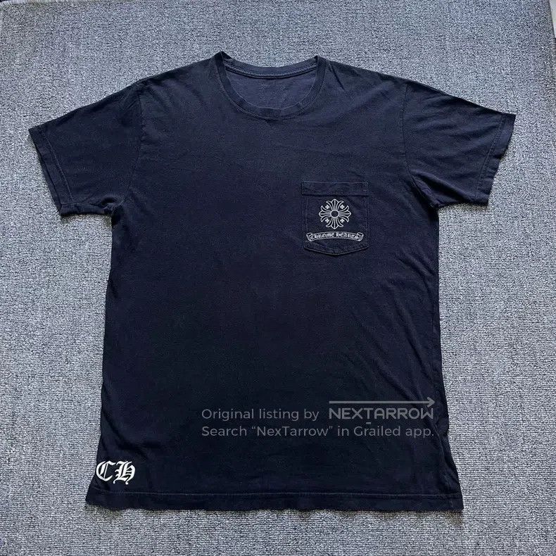 CHROME HEARTS Size L Black pocket cross behind the cross sc