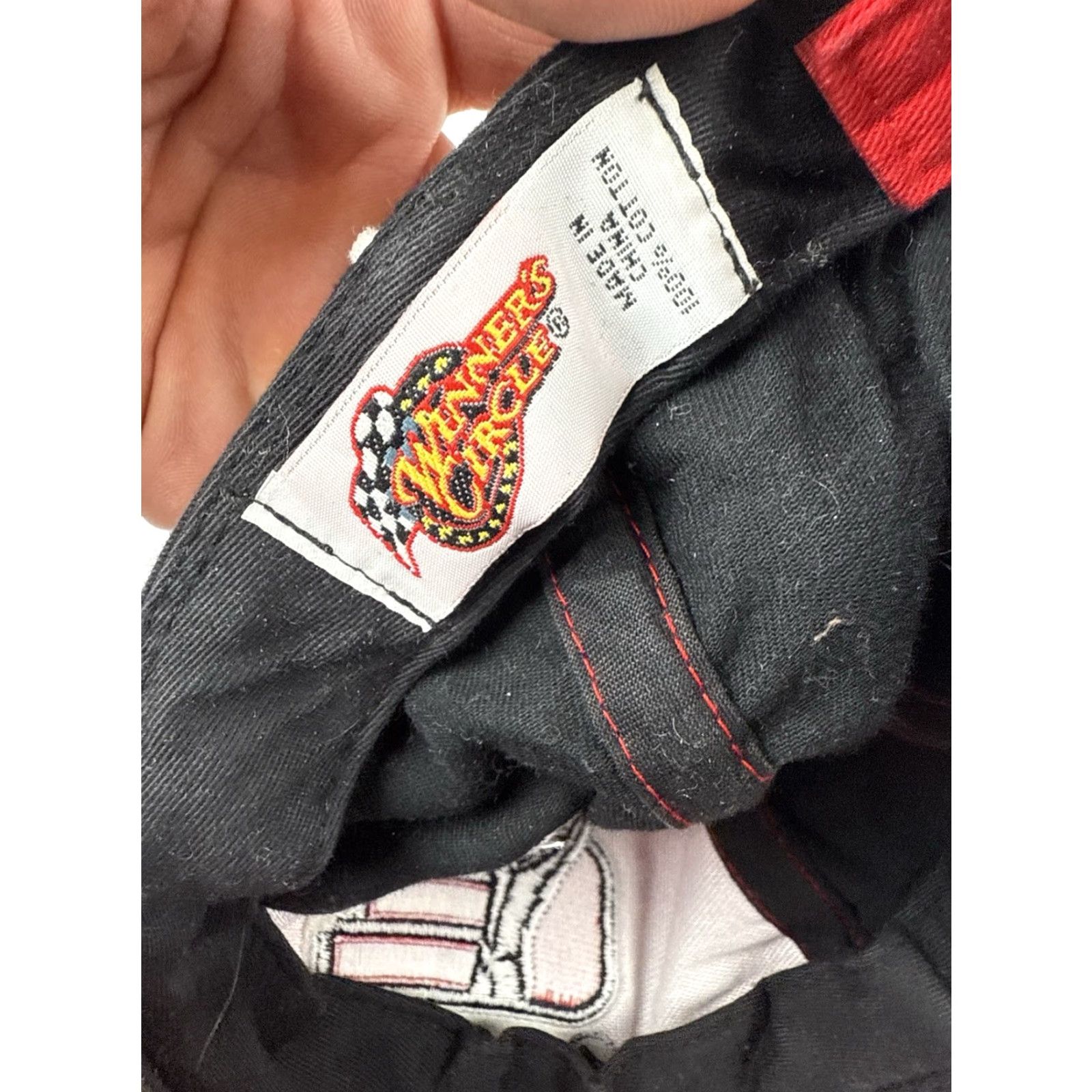 Vintage VINTAGE Winners Circle Dale Earnhardt Hat Cap - adjustable Men's Baseball Cap Red 90s NASCAR canvas cotton Size ONE SIZE - 3 Thumbnail