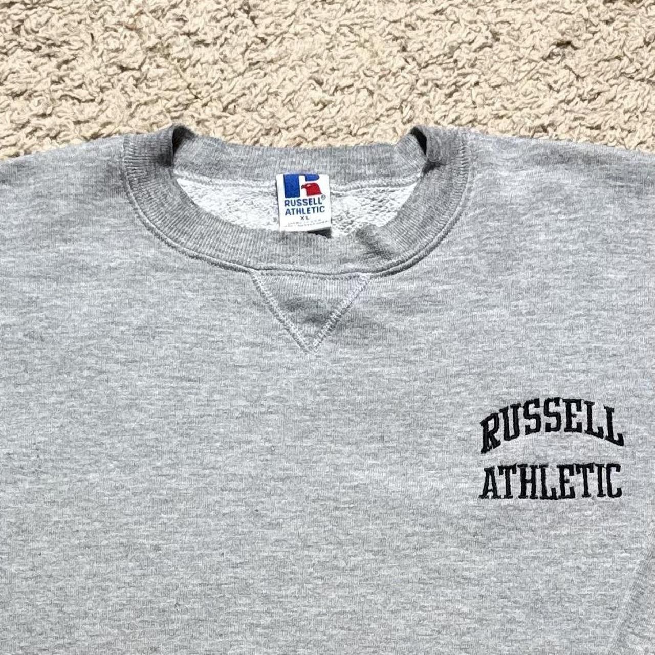 Russell Athletic Vintage Russell Athletic Grey Logo Spell Out Sweatshirt Size US XL / EU 56 / 4 - 4 Thumbnail