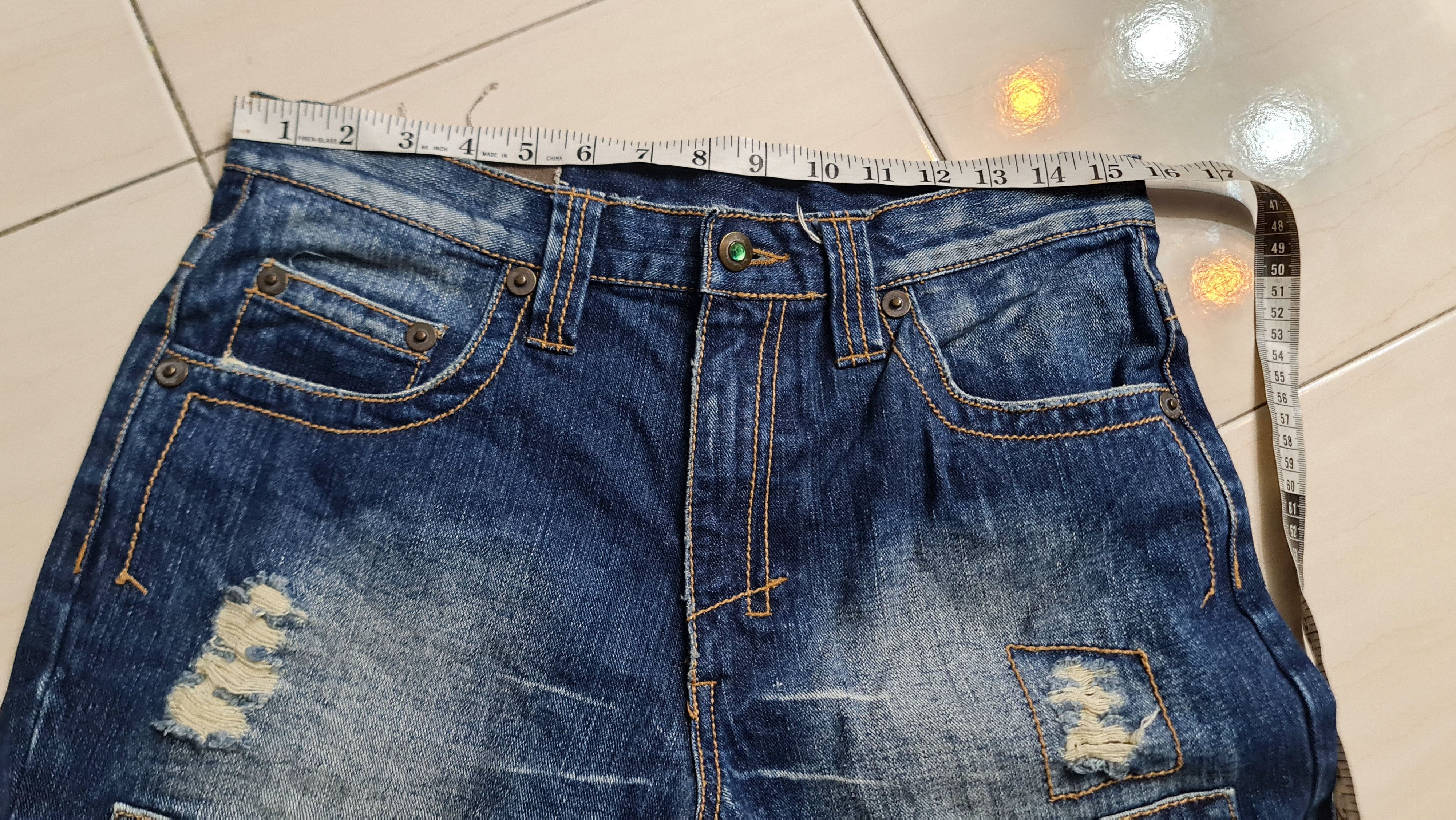 Japanese Brand × Vintage Japanesse Patchwork Jeans Size US 32 / EU 48 - 12 Thumbnail