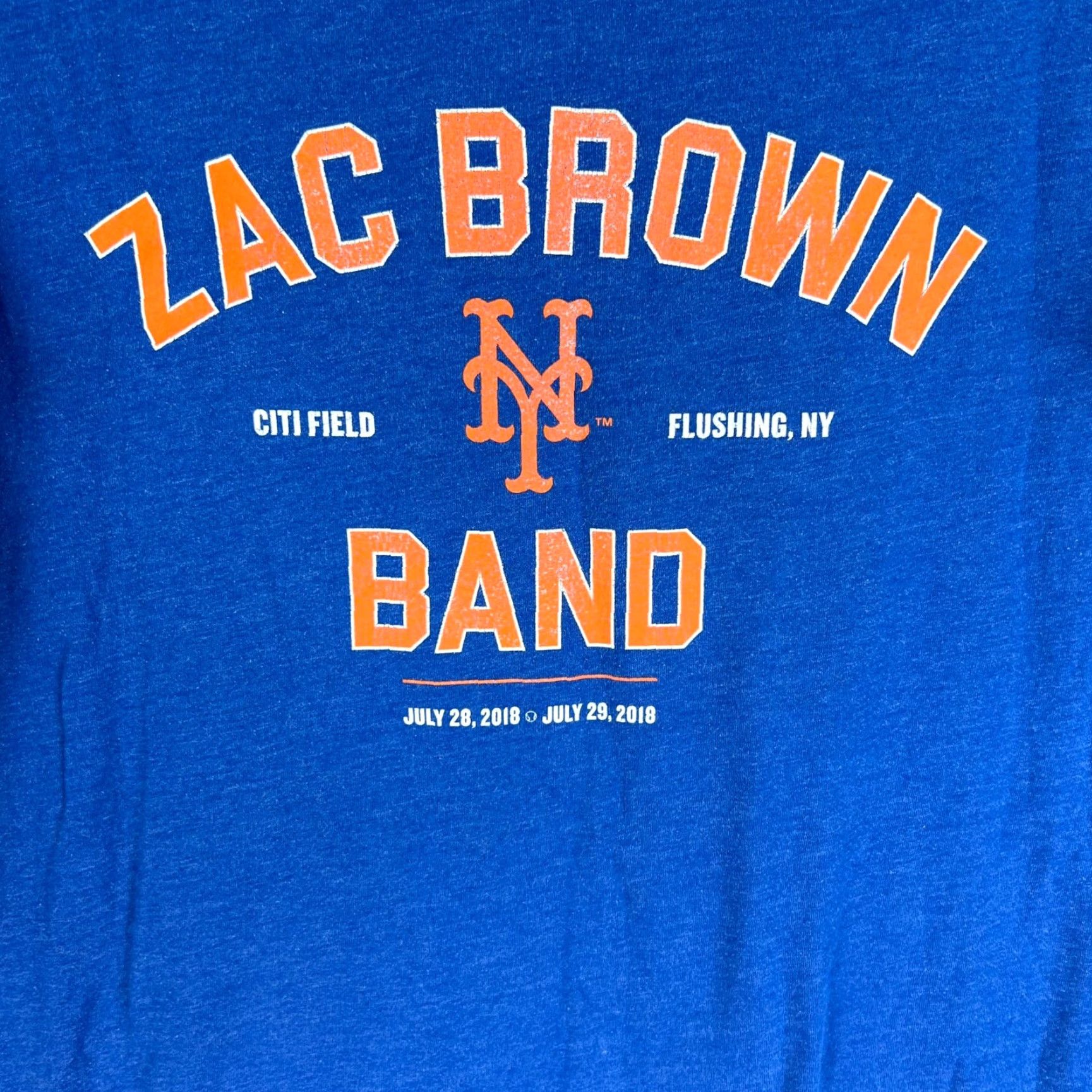 Vintage Zac Brown Band 2018 Tour T Shirt Womens SZ M Blue Bella Canvas Tag Size M / US 6-8 / IT 42-44 - 2 Thumbnail