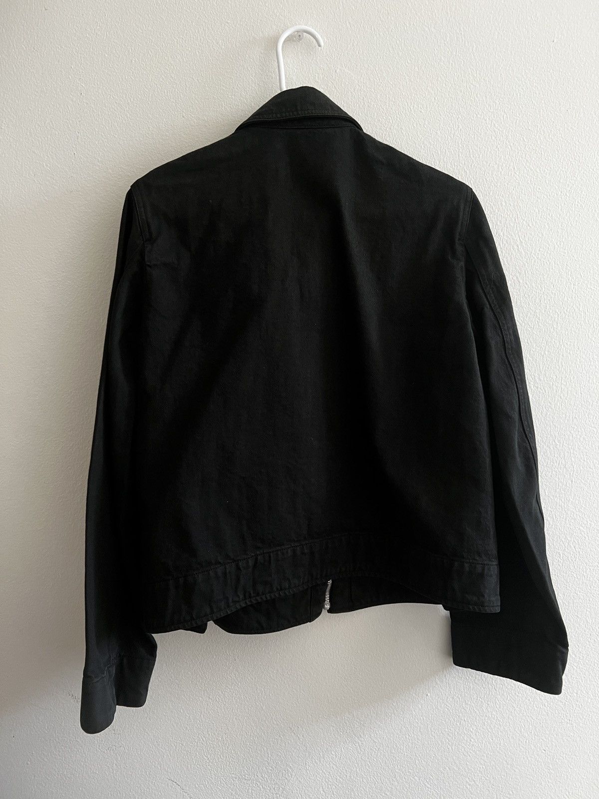 Lemaire Black zipped denim jacket Size L / US 10 / IT 46 - 4 Thumbnail