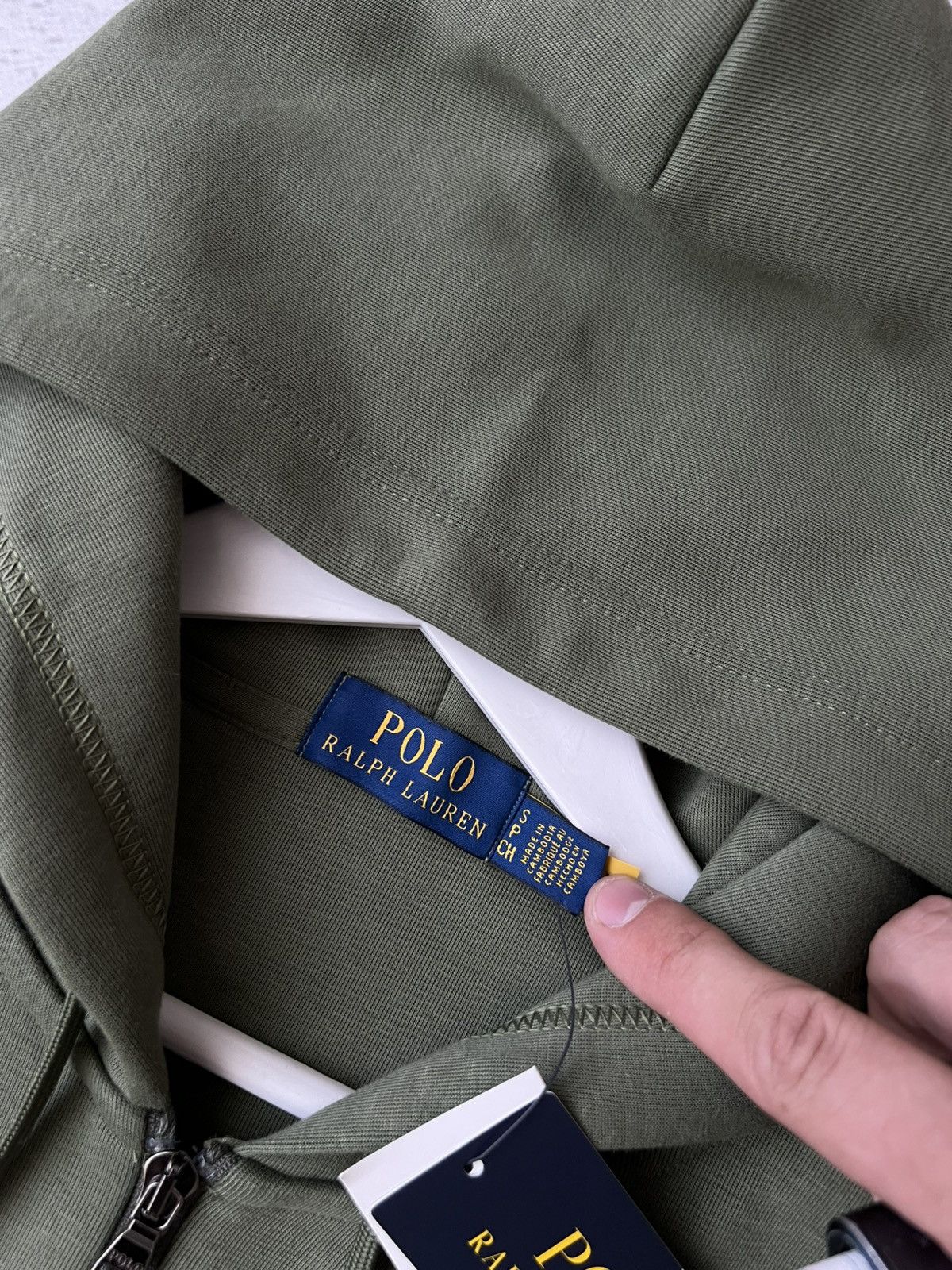 Polo Ralph Lauren Polo Ralph Lauren Full Zip Hoodie Olive Green – New Tags S Size US S / EU 44-46 / 1 - 7 Thumbnail