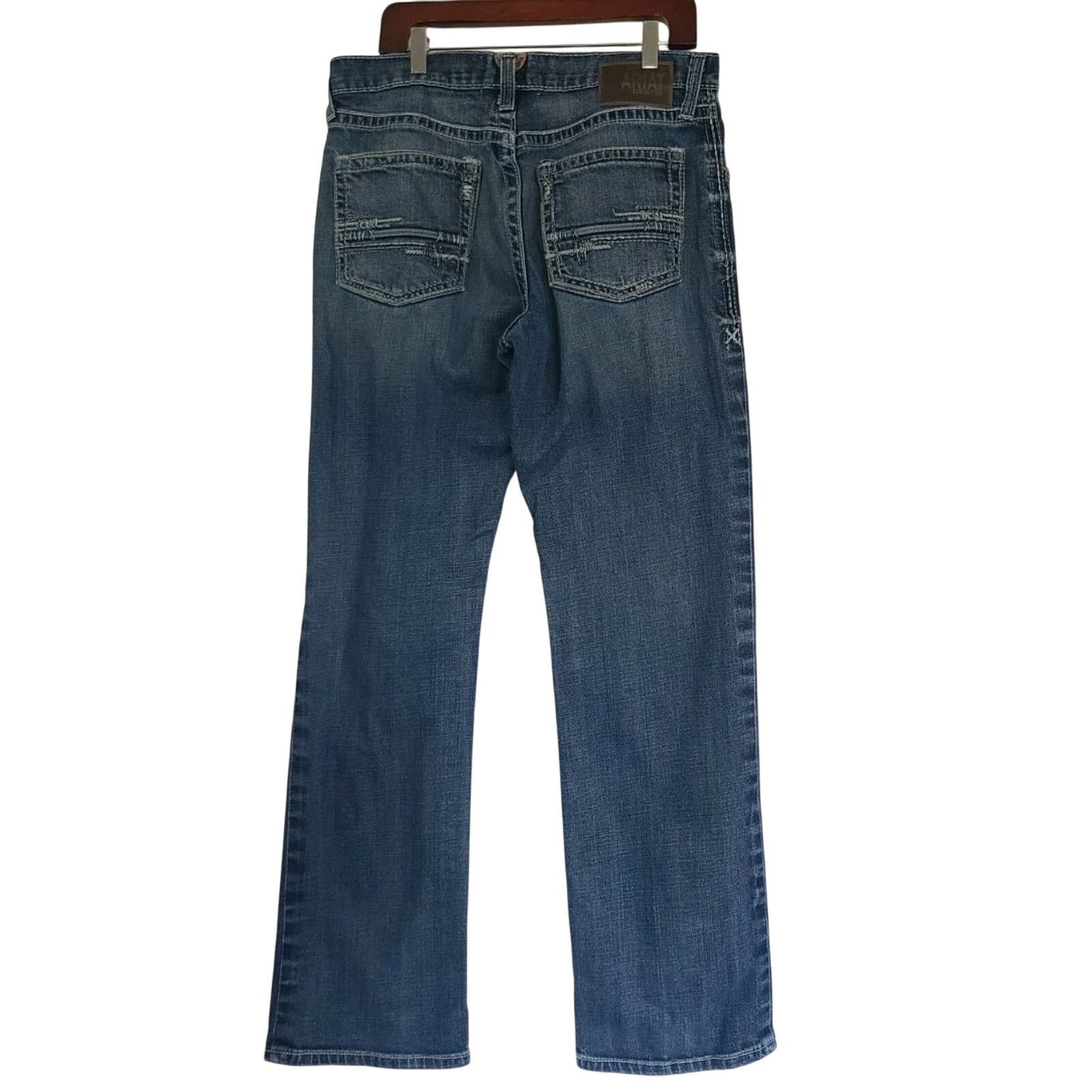 Ariat Ariat Mens M4 Low Rise Relaxed Adkins Bootcut Jeans 33 X 32 Size US 33 - 7 Thumbnail
