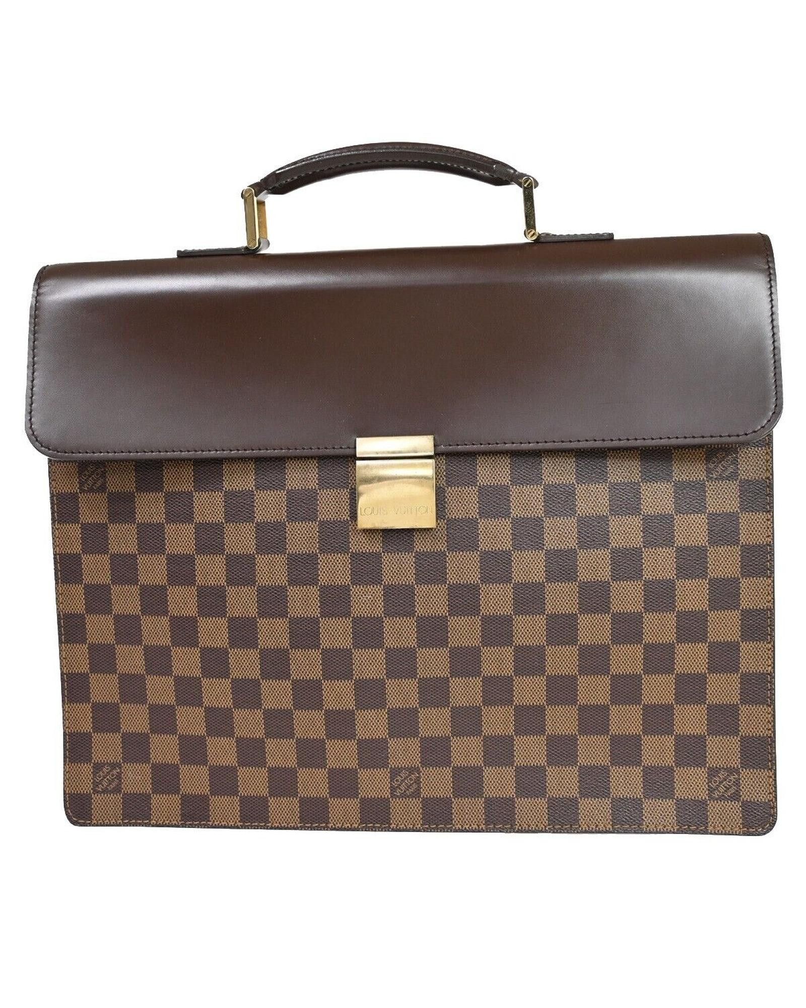 image of Louis Vuitton Timeless Brown Canvas Handbag, Men's