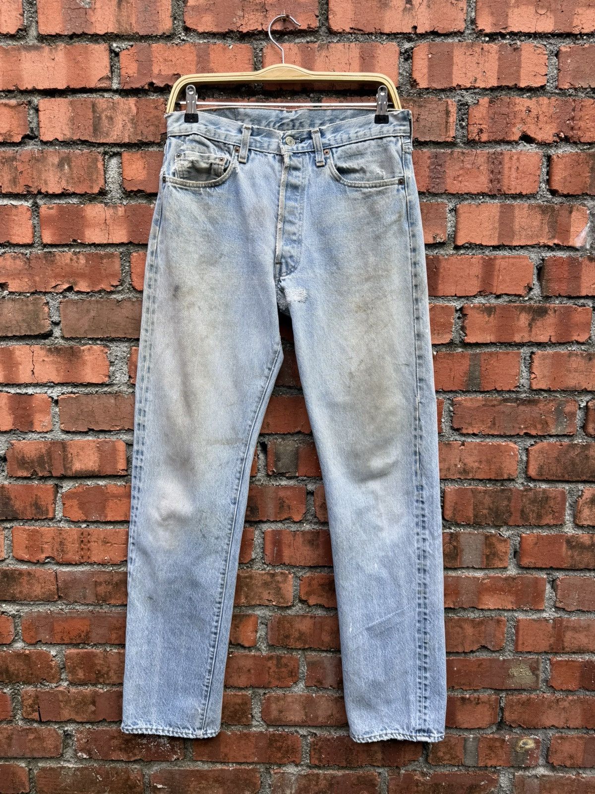 Levi's Vintage Clothing W32x33.5 Vintage levi’s 501 redline dirt repaired denime Size US 32 / EU 48 - 1 Thumbnail