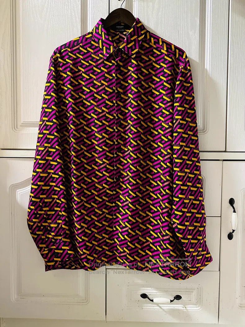 Versace Versace Silk shirt top Size US L / EU 52-54 / 3 - 1 Thumbnail