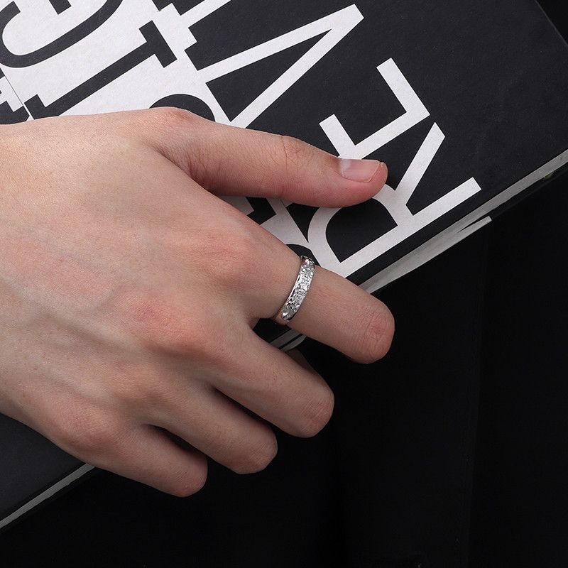 Jewelry Dark Jewelry Rings Open Size Chrome Ring (Size 7-13) Size ONE SIZE - 1 Thumbnail