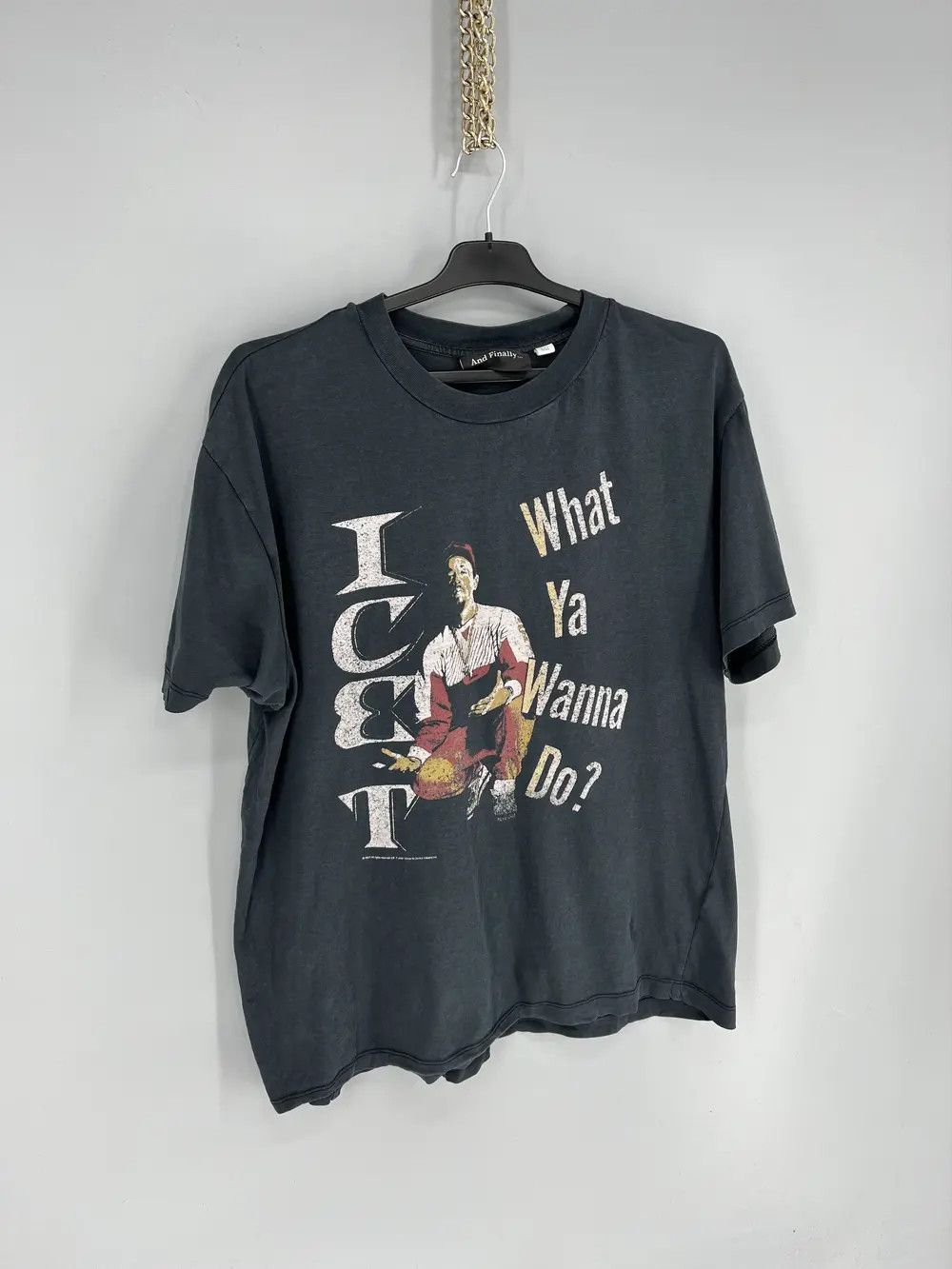 Band Tees Topshop And Finally Ice T Gray Graphic Tee Short Sleeve Size US L / EU 52-54 / 3 - 2 Thumbnail