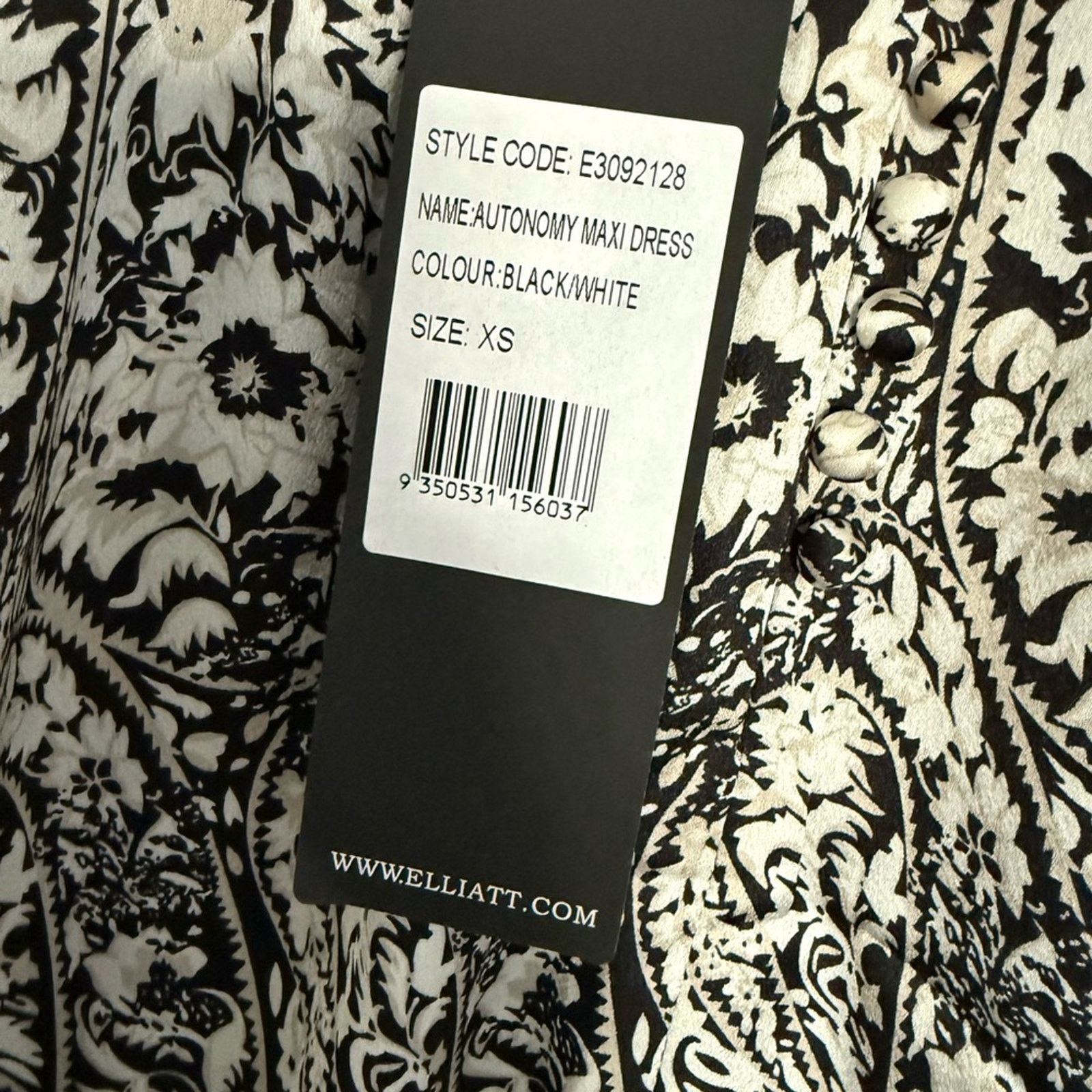 ELLIATT New Elliatt Autonomy Dress - Black &White - XS - $189 Size XS / US 0-2 / IT 36-38 - 7 Thumbnail