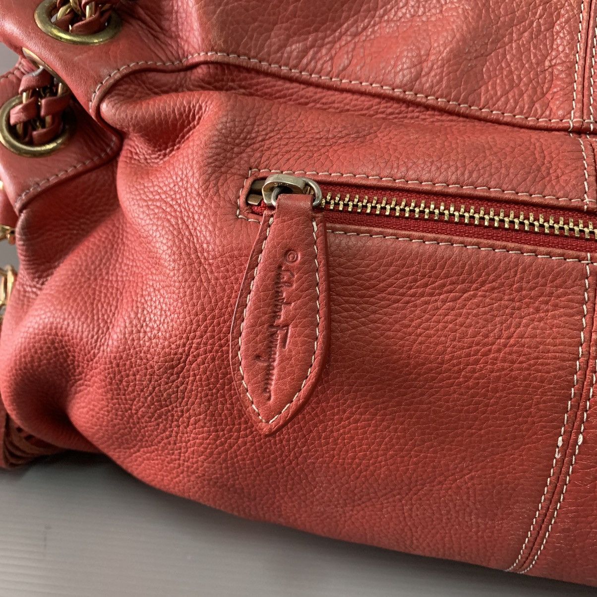 Salvatore Ferragamo Salvatore Ferragamo Red Shoulder Bag Size ONE SIZE - 9 Thumbnail