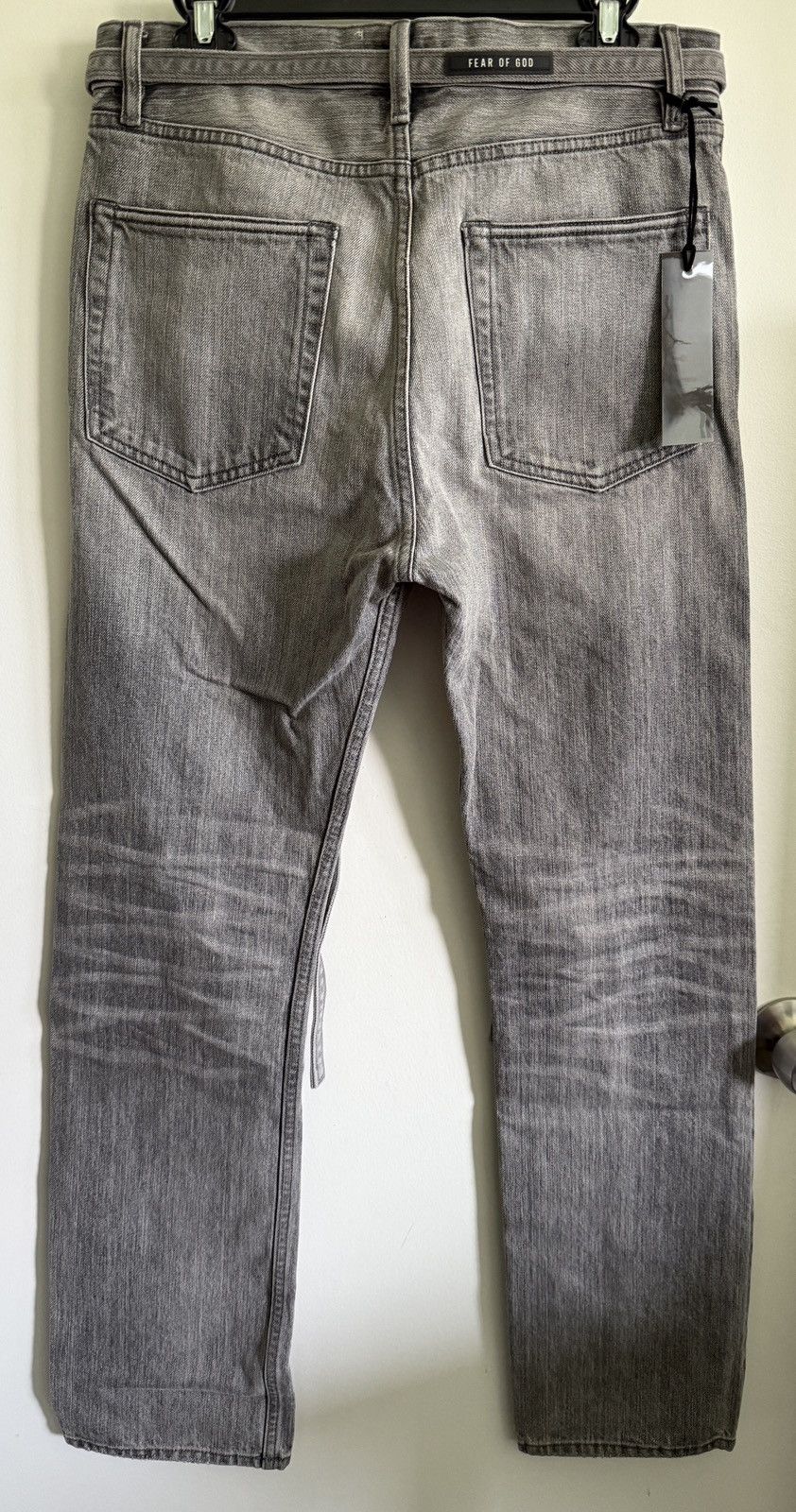Fear of God NEW 32W Fear of God 6th collection Grey straight fit jeans Size US 32 / EU 48 - 3 Thumbnail