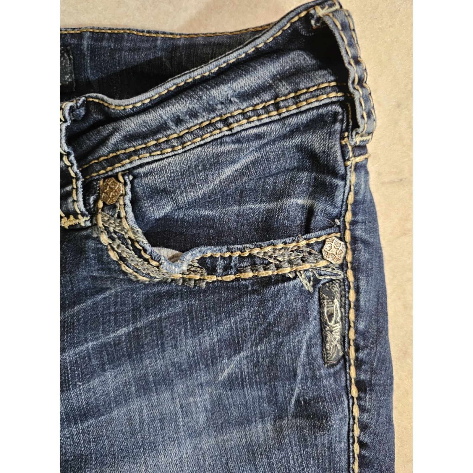Silver Jeans Co. Silver Jeans Signature Suki 17" Bootcut Stretch Denim Jeans Women's Size W26 L33 Size 26" / US 2 / IT 38 - 4 Thumbnail