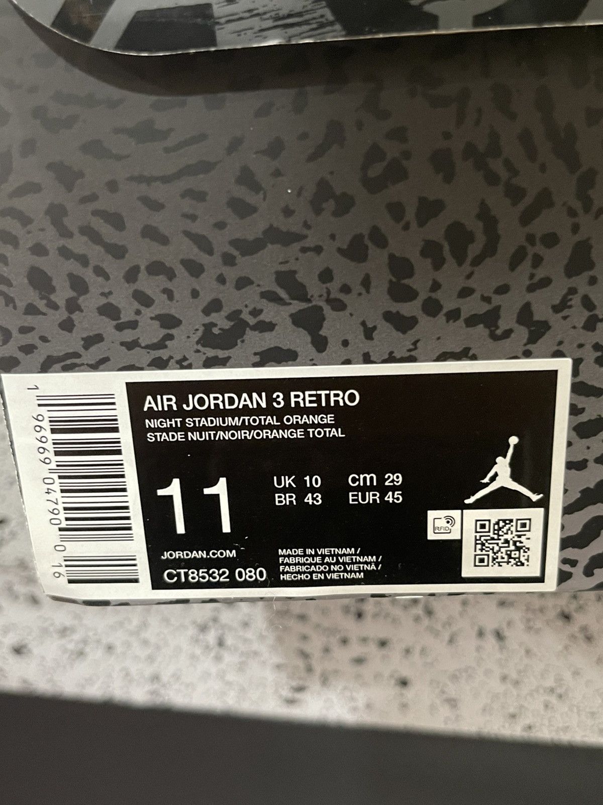 Jordan Brand Jordan 3 Fear Size US 11 / EU 44 - 13 Thumbnail