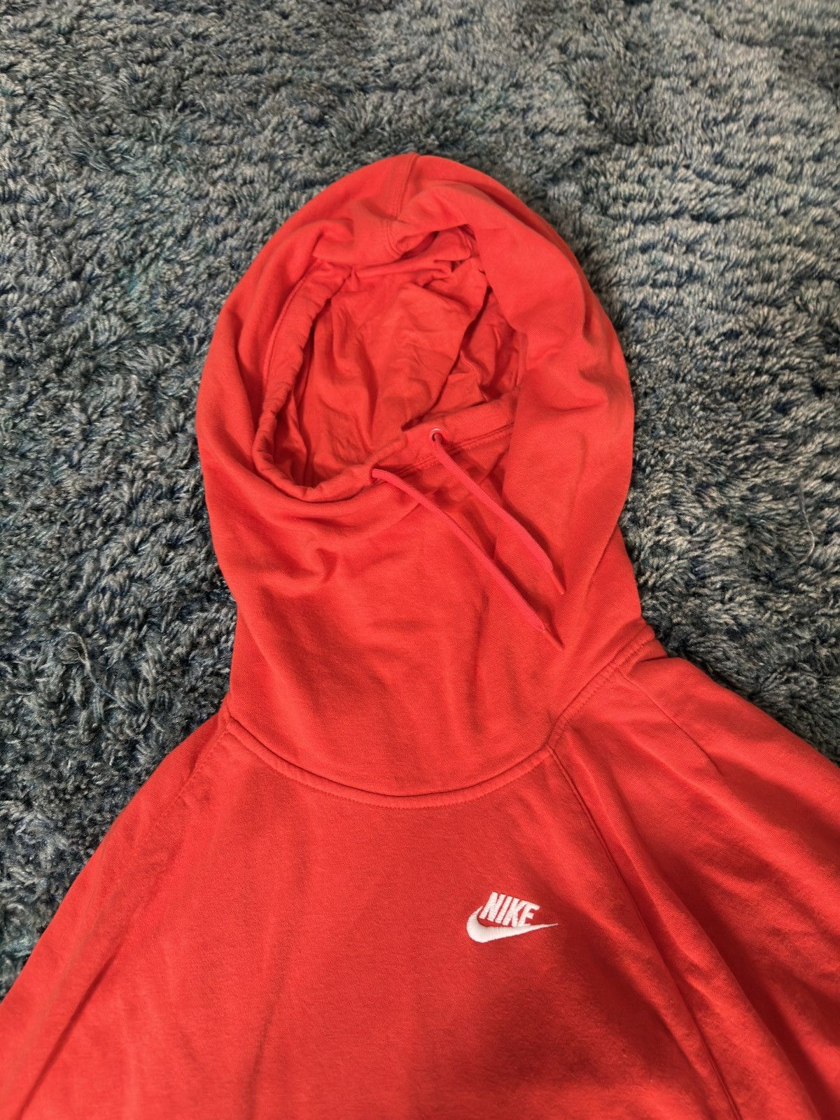 Nike Rare Women Oversized Poncho Orange Nike Hoodie S Pullover Size S / US 4 / IT 40 - 4 Thumbnail