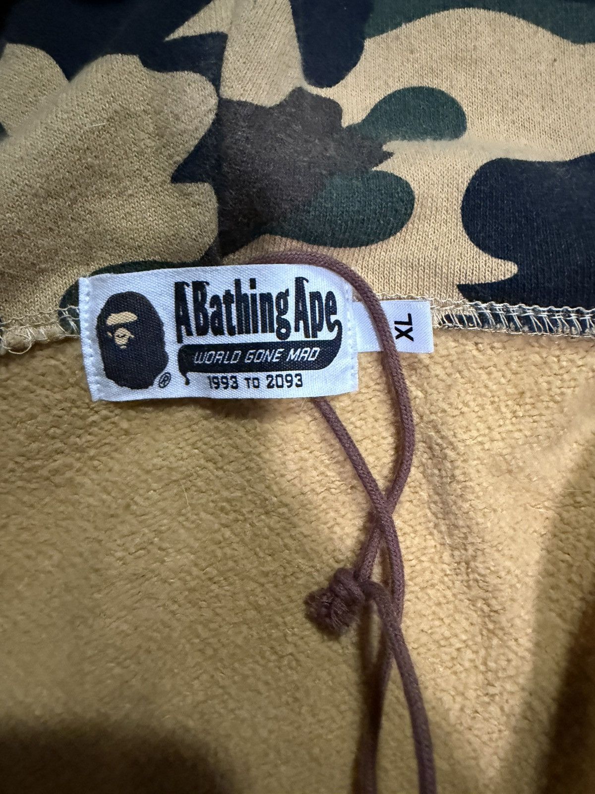 Bape Bape 1st yellow camo zip up hoodie Size US XL / EU 56 / 4 - 7 Thumbnail